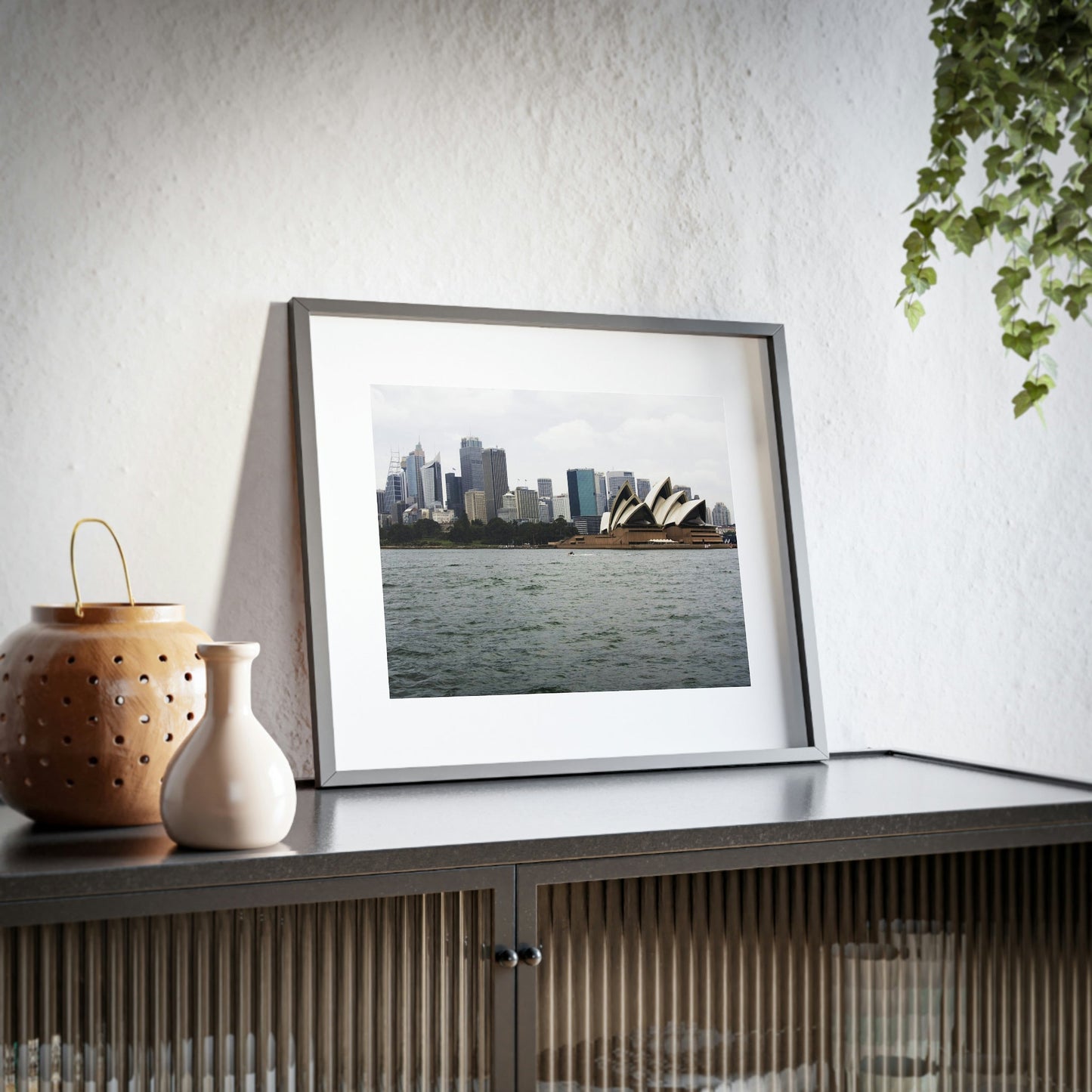 Framed Posters, Matte - Printed in Australia by Prima Printing - Sydney Opera House and City, Australia - Green Forest Home