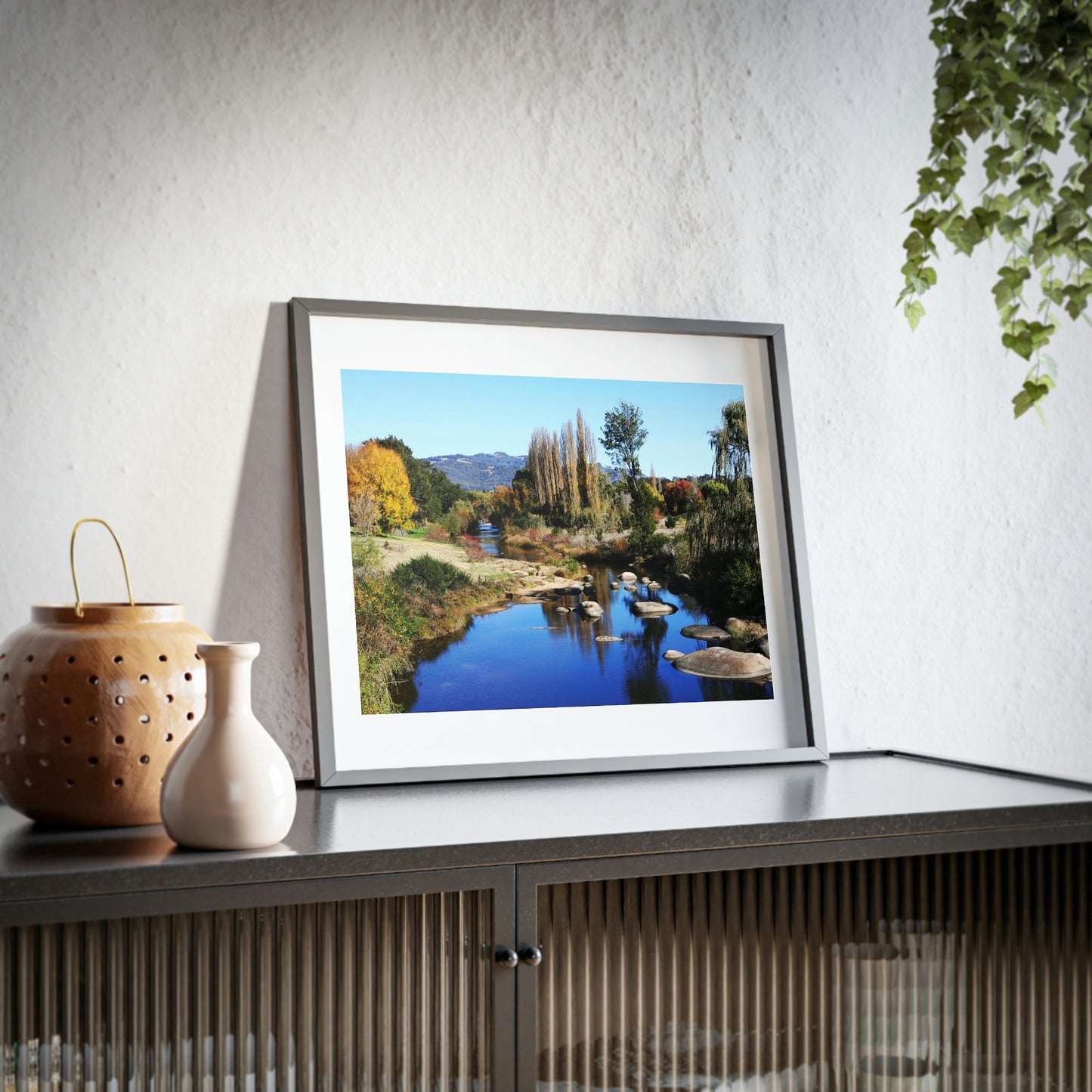 Framed Posters, Matte - Printed in Australia by Prima Printing - The McDonald River at Bendemeer, NSW, Australia - Green Forest Home