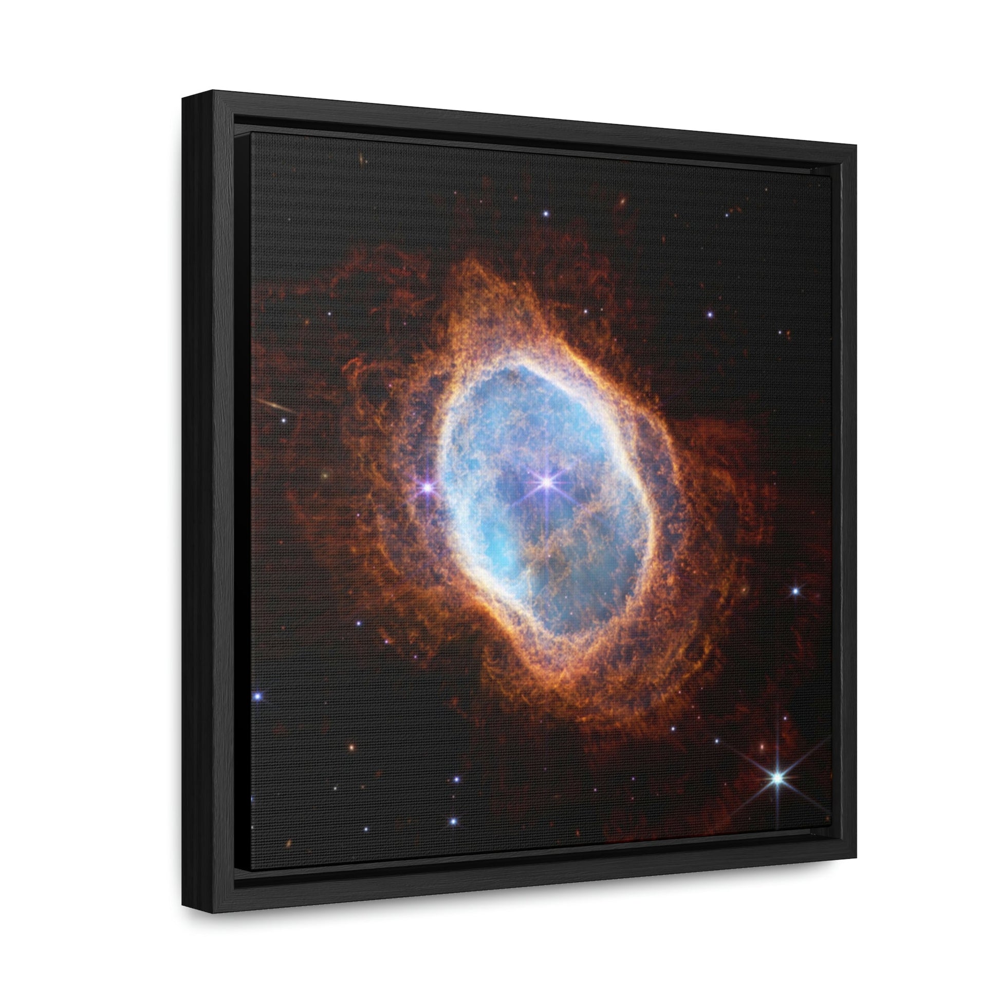 Gallery Canvas Wraps, Square Frame - US MADE - James Web Telescope - Southern Ring Nebula (NIRCam) - Green Forest Home