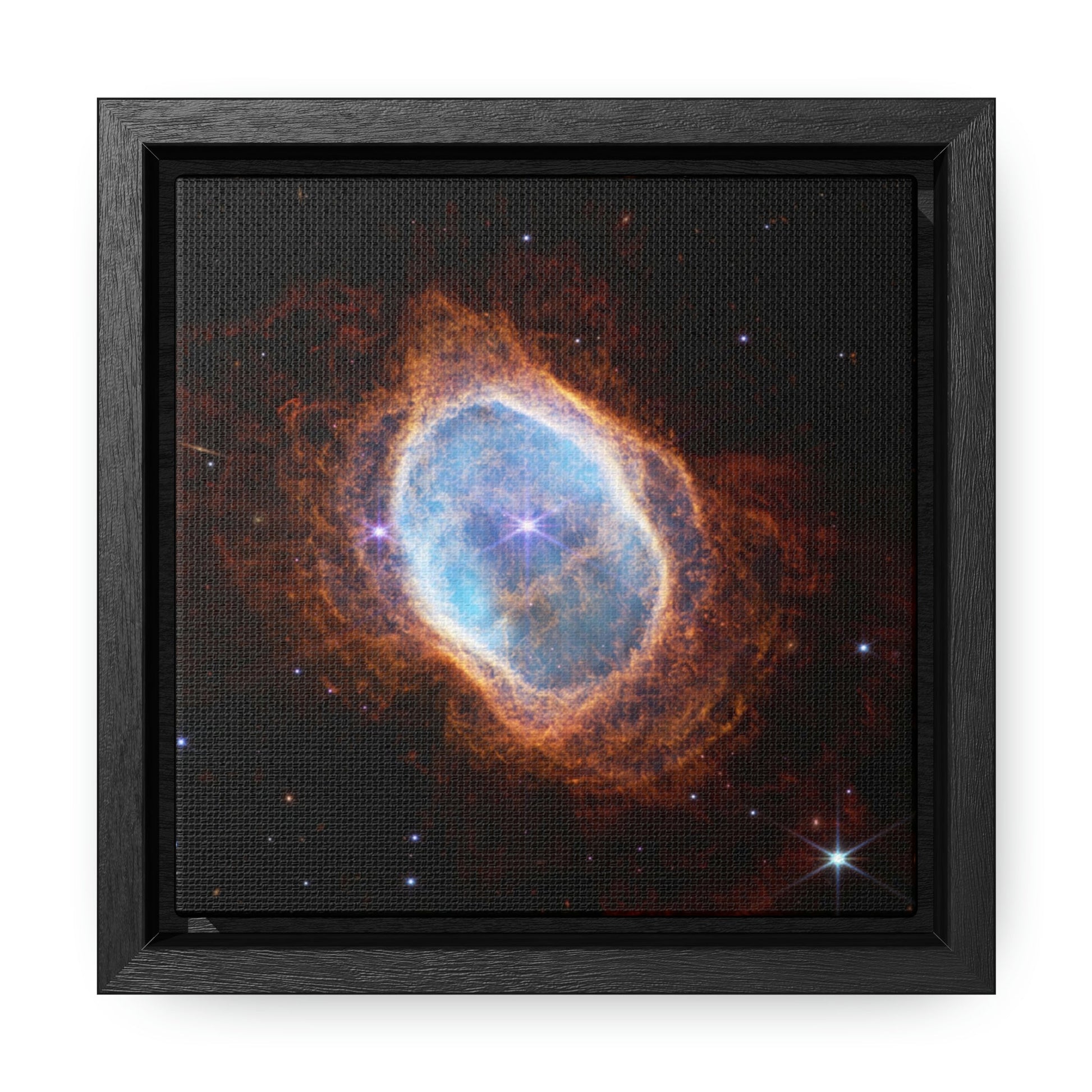 Gallery Canvas Wraps, Square Frame - US MADE - James Web Telescope - Southern Ring Nebula (NIRCam) - Green Forest Home