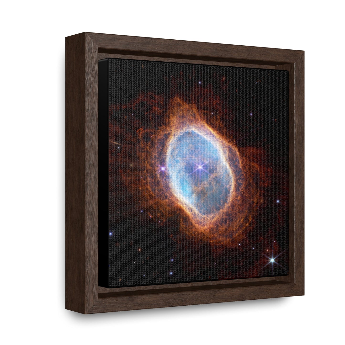 Gallery Canvas Wraps, Square Frame - US MADE - James Web Telescope - Southern Ring Nebula (NIRCam) - Green Forest Home