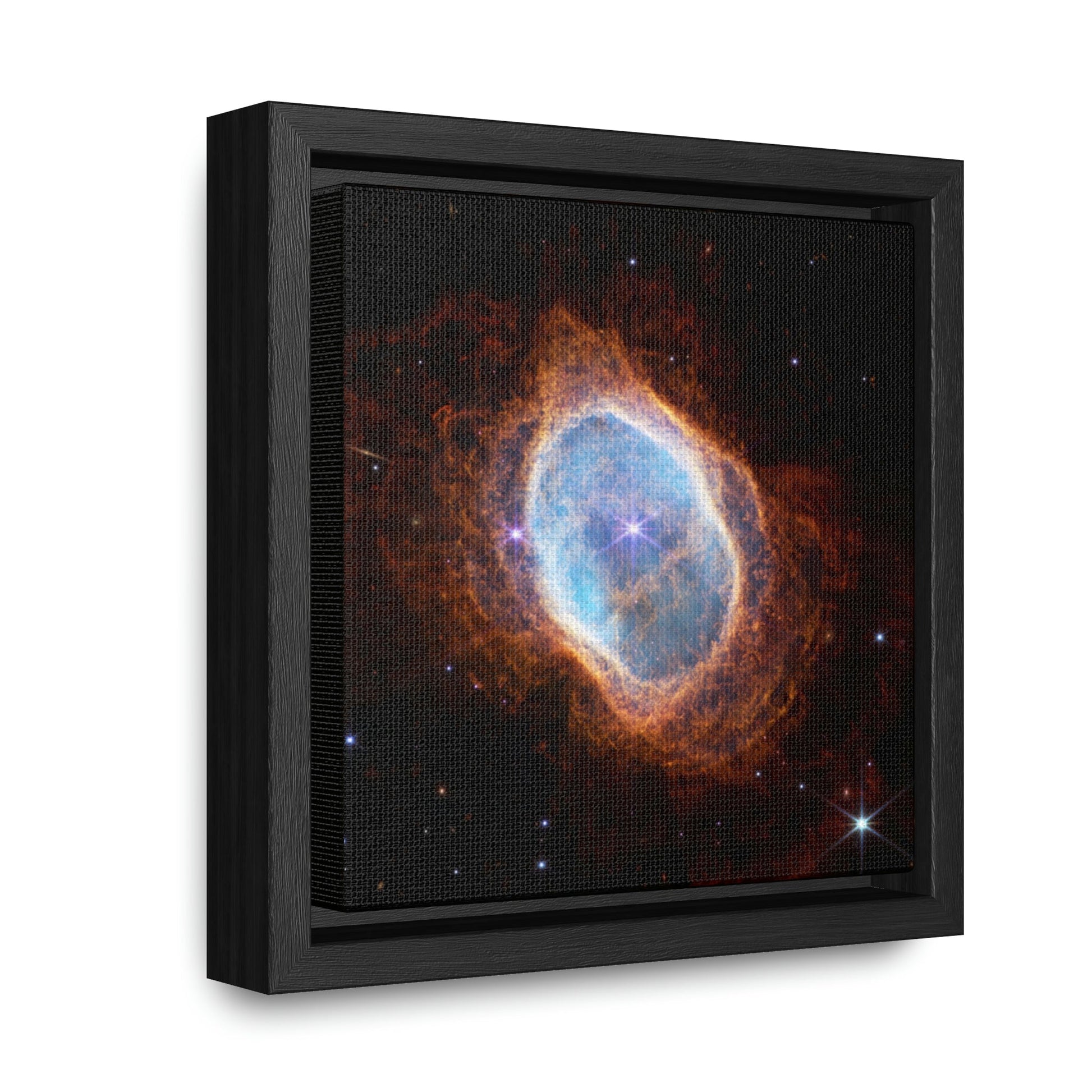 Gallery Canvas Wraps, Square Frame - US MADE - James Web Telescope - Southern Ring Nebula (NIRCam) - Green Forest Home