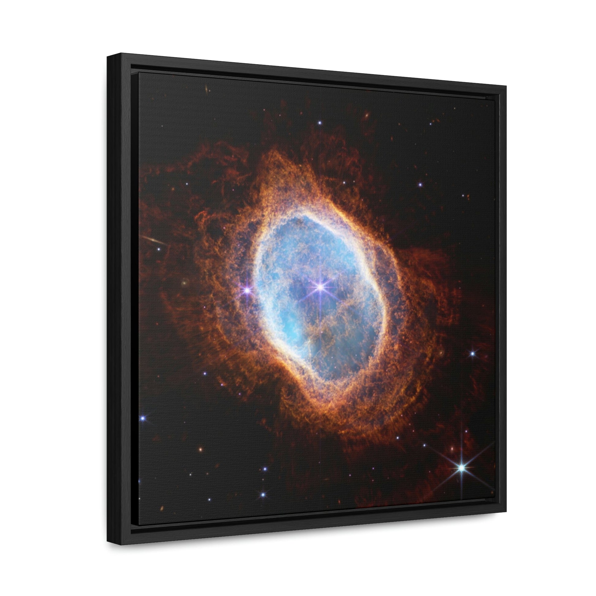 Gallery Canvas Wraps, Square Frame - US MADE - James Web Telescope - Southern Ring Nebula (NIRCam) - Green Forest Home