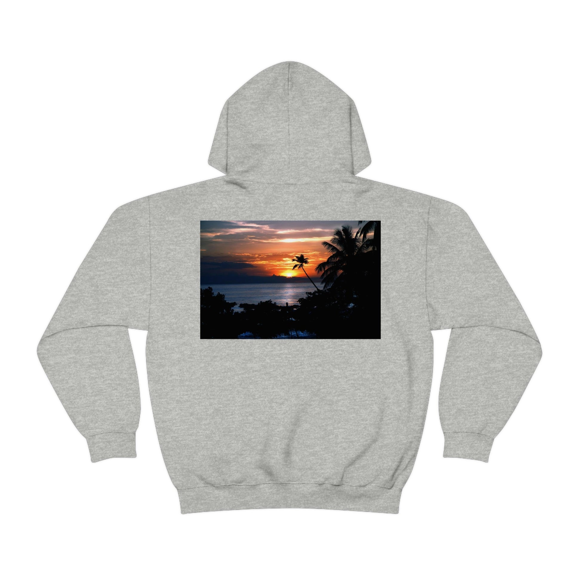 GILDAN 18500 Unisex Heavy Blend Hooded Sweatshirt - keep warm - Awesome RINCON Beach In Puerto Rico - Surfing, Food, Lodging, Fun - Green Forest Home