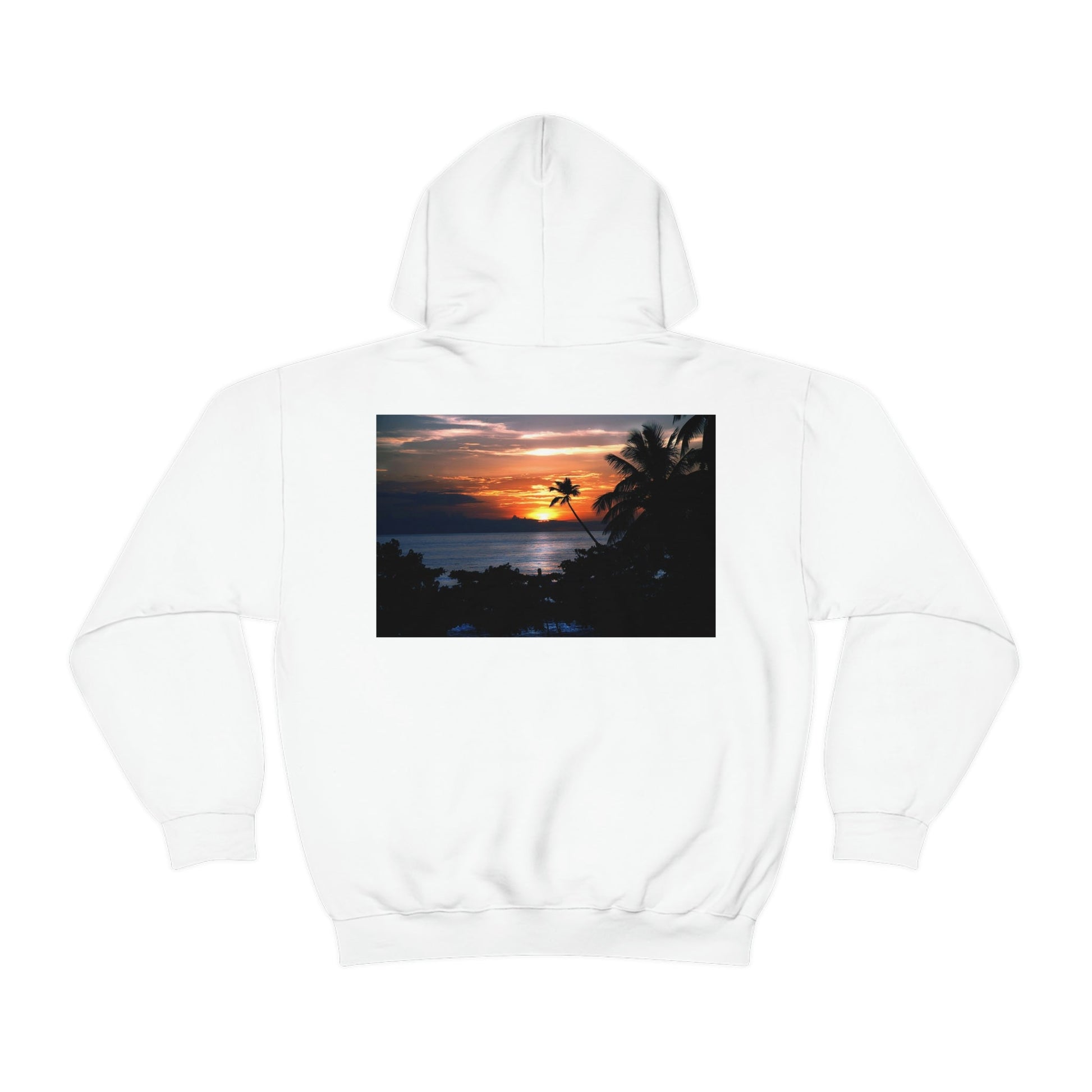 GILDAN 18500 Unisex Heavy Blend Hooded Sweatshirt - keep warm - Awesome RINCON Beach In Puerto Rico - Surfing, Food, Lodging, Fun - Green Forest Home