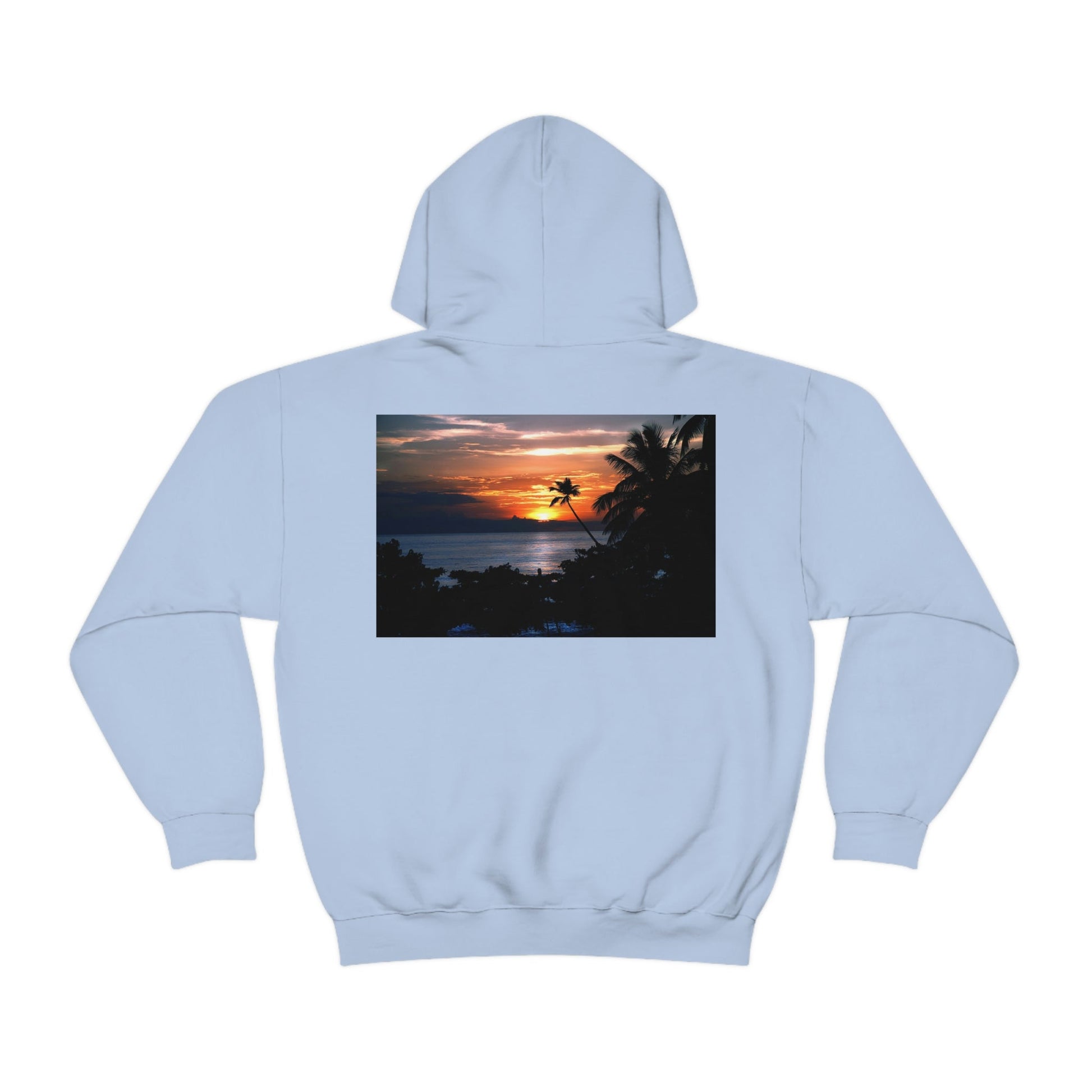 GILDAN 18500 Unisex Heavy Blend Hooded Sweatshirt - keep warm - Awesome RINCON Beach In Puerto Rico - Surfing, Food, Lodging, Fun - Green Forest Home