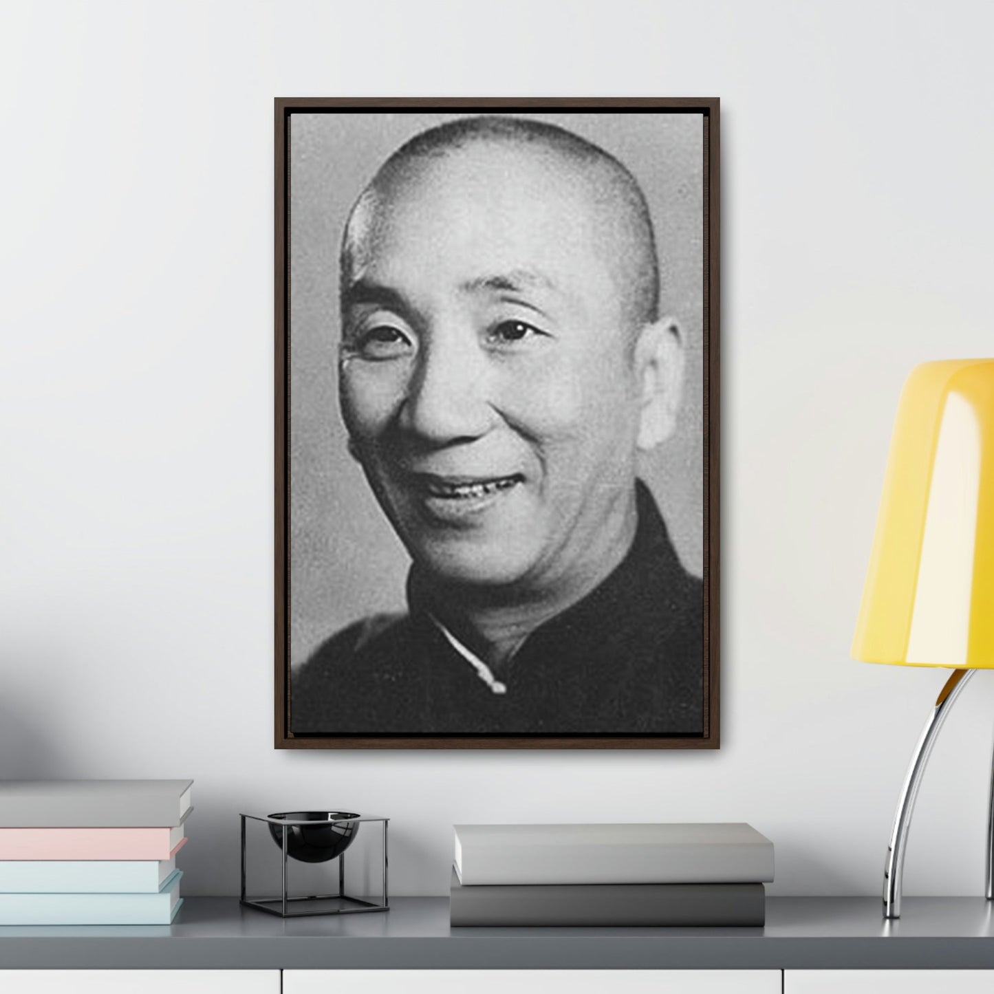 GREAT CHINA COLLECTION - Vertical Framed Premium Gallery Wrap Canvas - YIP Man - Martials Arts Master - made famous by his disciple Bruce Lee - Green Forest Home