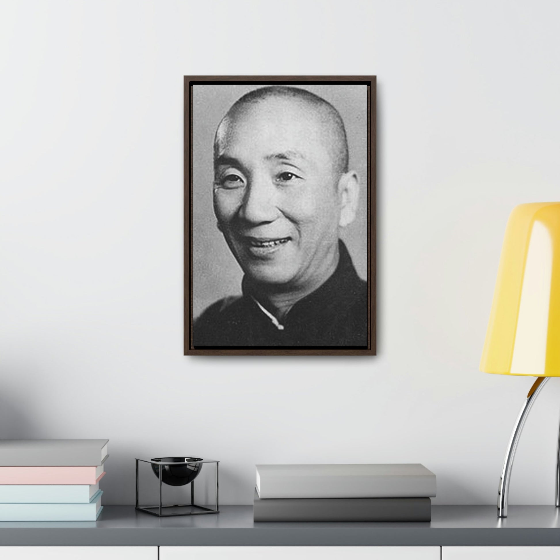 GREAT CHINA COLLECTION - Vertical Framed Premium Gallery Wrap Canvas - YIP Man - Martials Arts Master - made famous by his disciple Bruce Lee - Green Forest Home