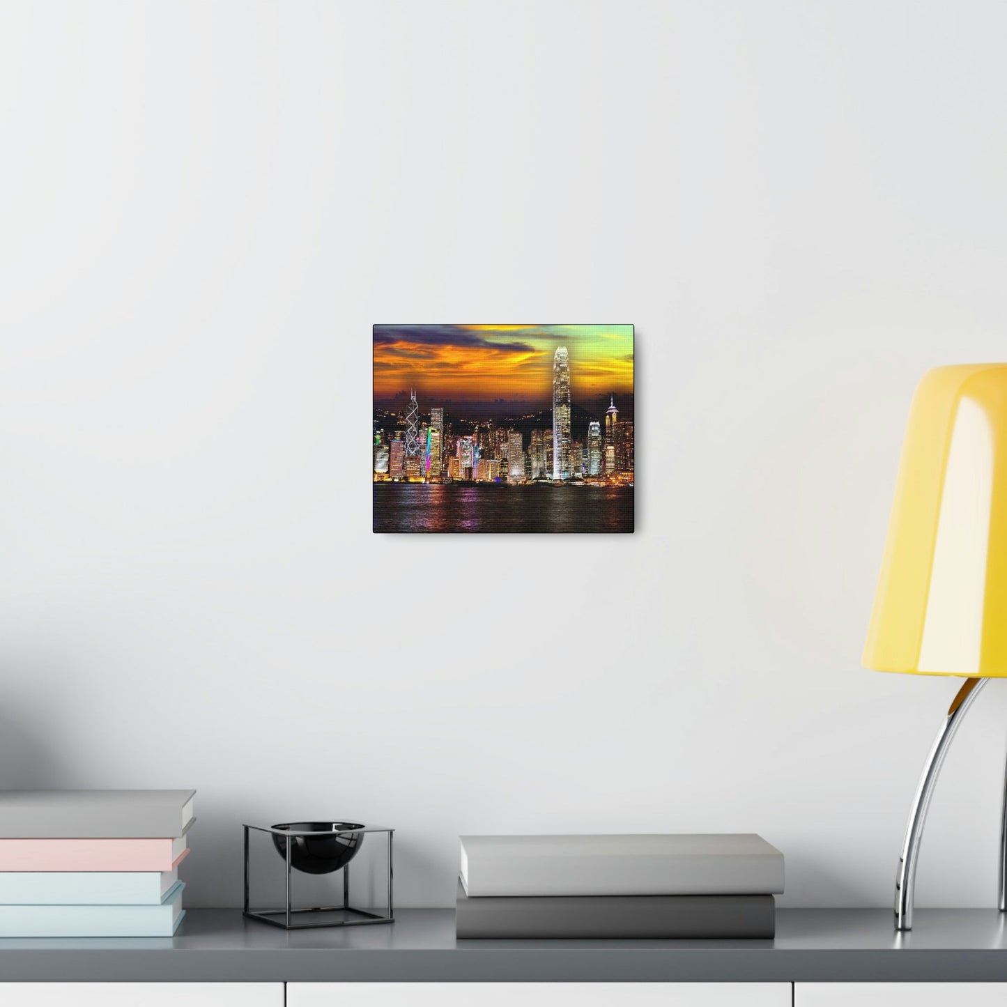 HONG KONG - SMALL Canvas Gallery Wraps - View of the skyscrapers of Hong Kong from Kowloon island - HK - Green Forest Home