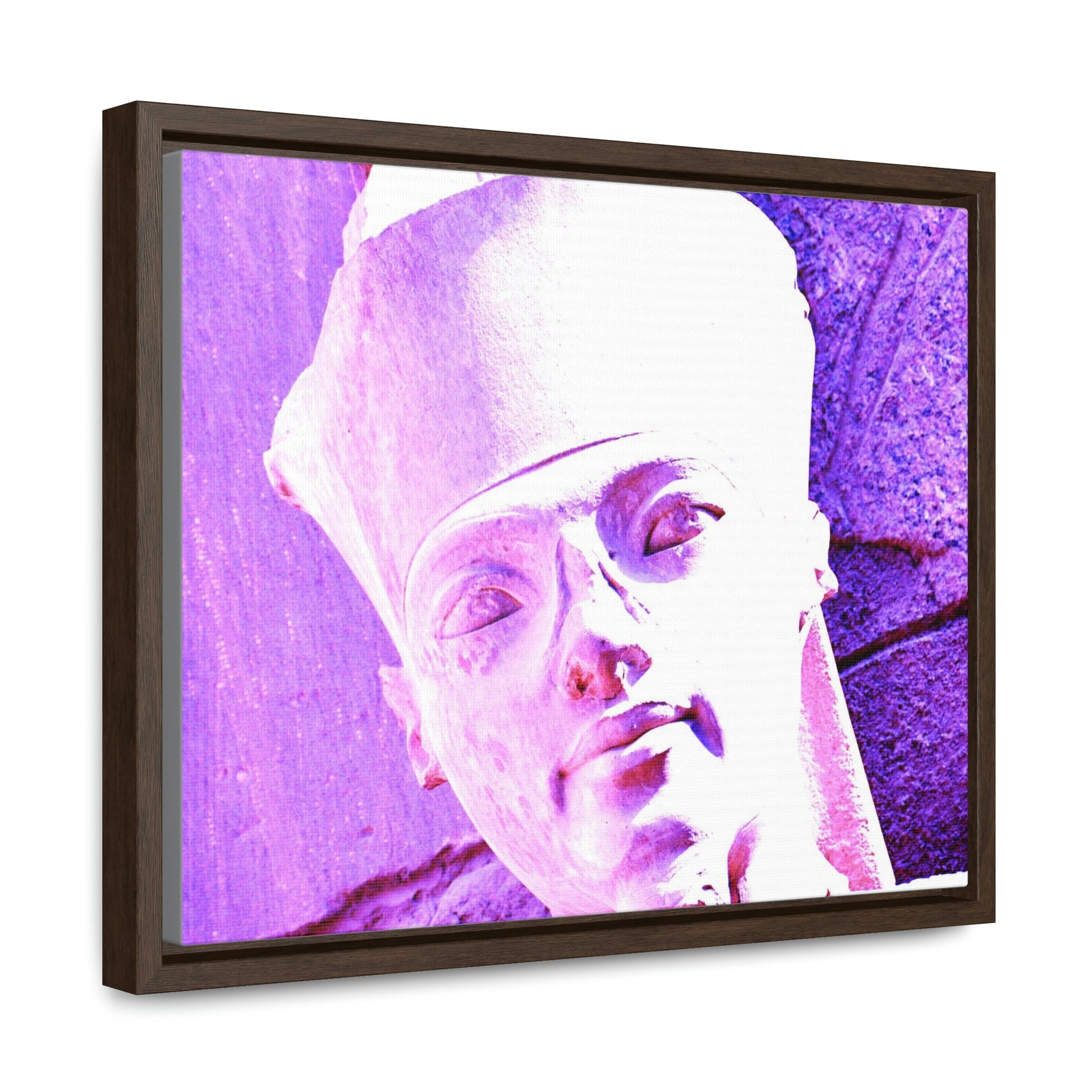 Horizontal Framed Premium Gallery Wrap Canvas - King Tut - known as the Great God Amun in the Temple of Karnak in Luxor. Aswan, Egypt - Ancient religions - Green Forest Home