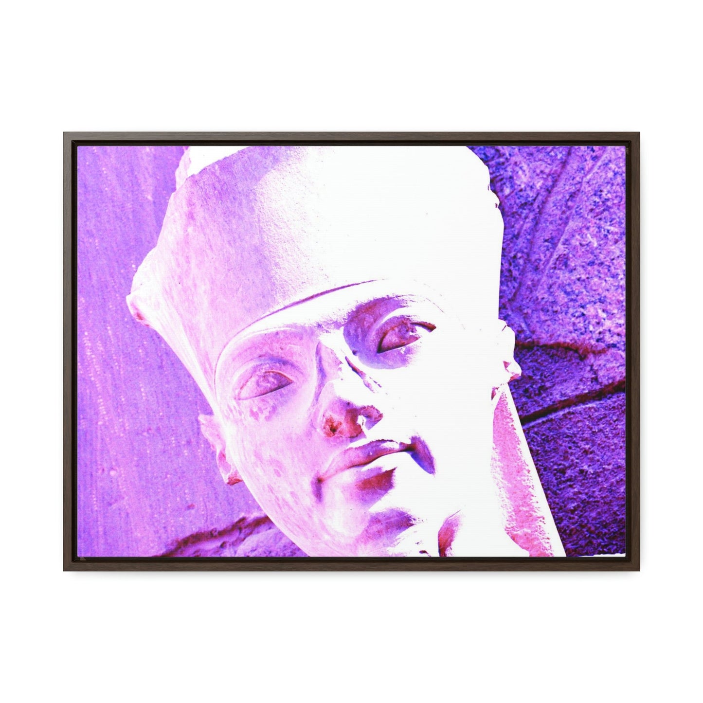 Horizontal Framed Premium Gallery Wrap Canvas - King Tut - known as the Great God Amun in the Temple of Karnak in Luxor. Aswan, Egypt - Ancient religions - Green Forest Home