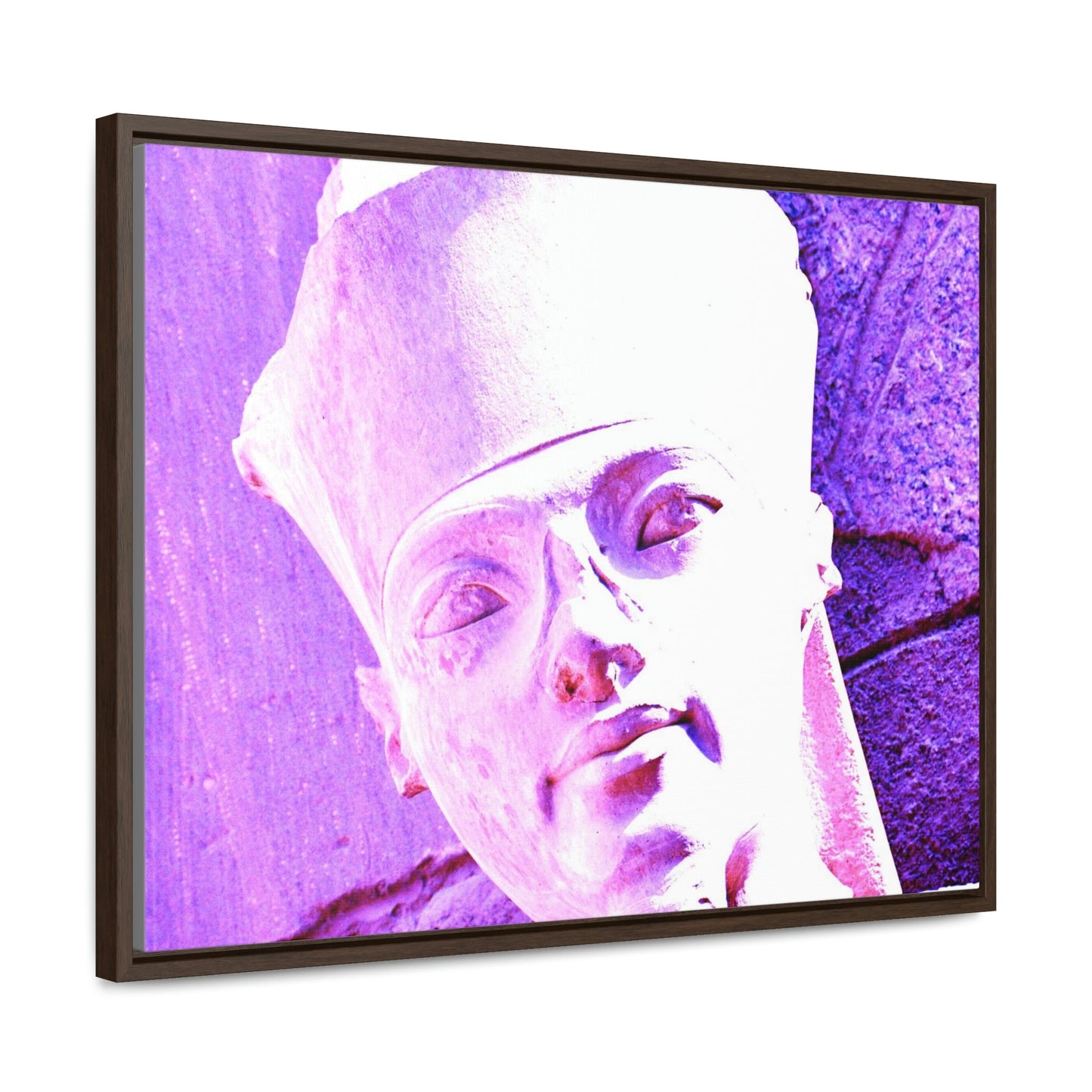 Horizontal Framed Premium Gallery Wrap Canvas - King Tut - known as the Great God Amun in the Temple of Karnak in Luxor. Aswan, Egypt - Ancient religions - Green Forest Home