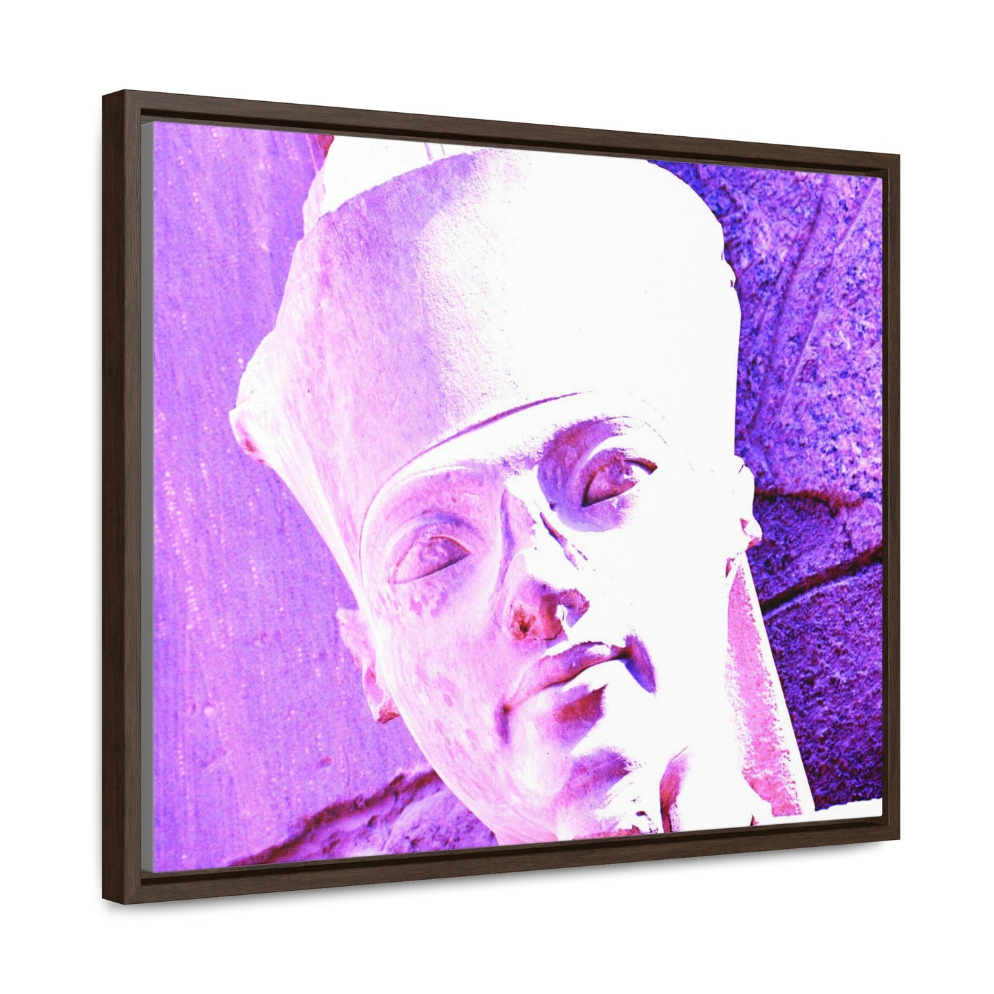 Horizontal Framed Premium Gallery Wrap Canvas - King Tut - known as the Great God Amun in the Temple of Karnak in Luxor. Aswan, Egypt - Ancient religions - Green Forest Home