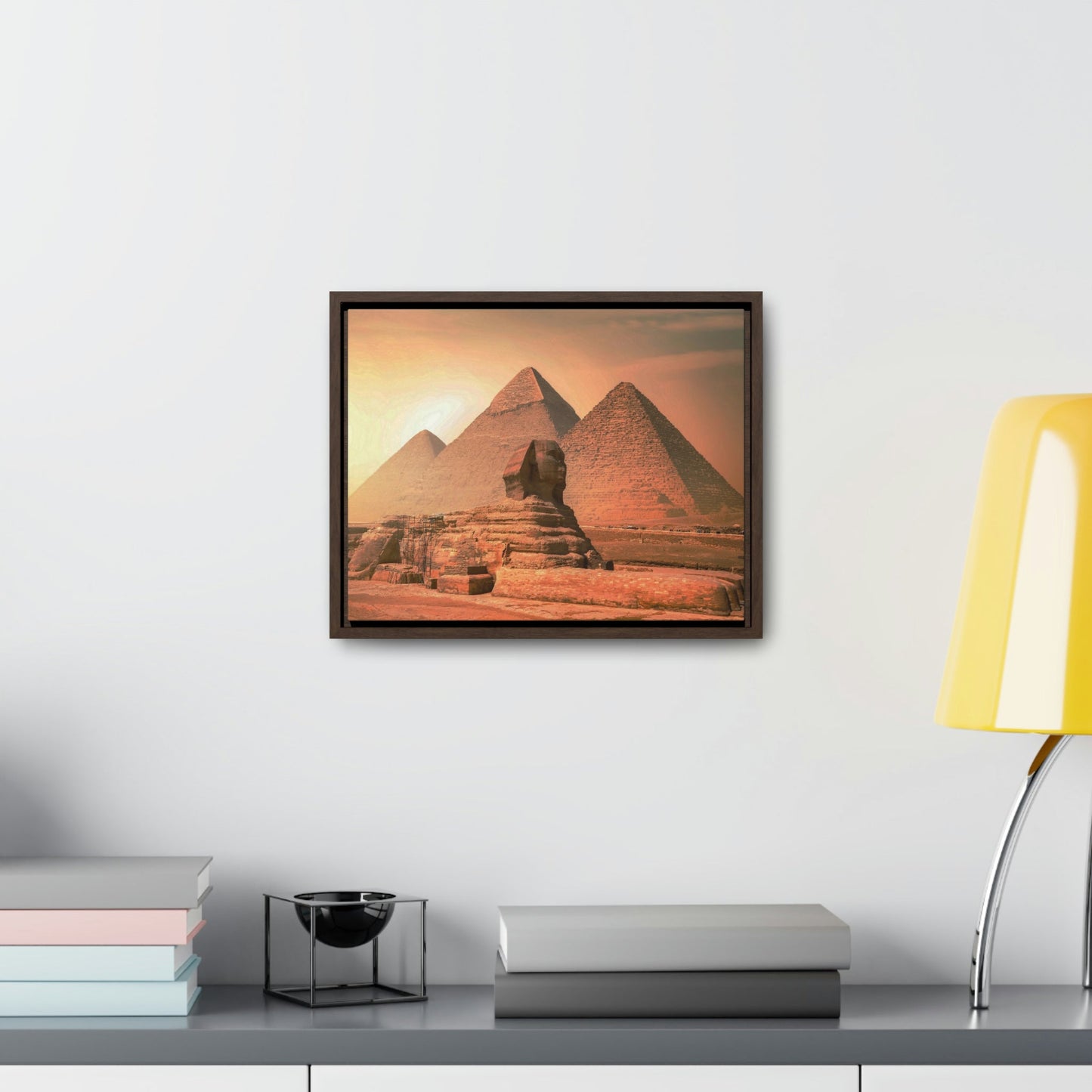 Horizontal Framed Premium Gallery Wrap Canvas - The Great Sphinx of Giza - Egypt - Ancient religions - Green Forest Home