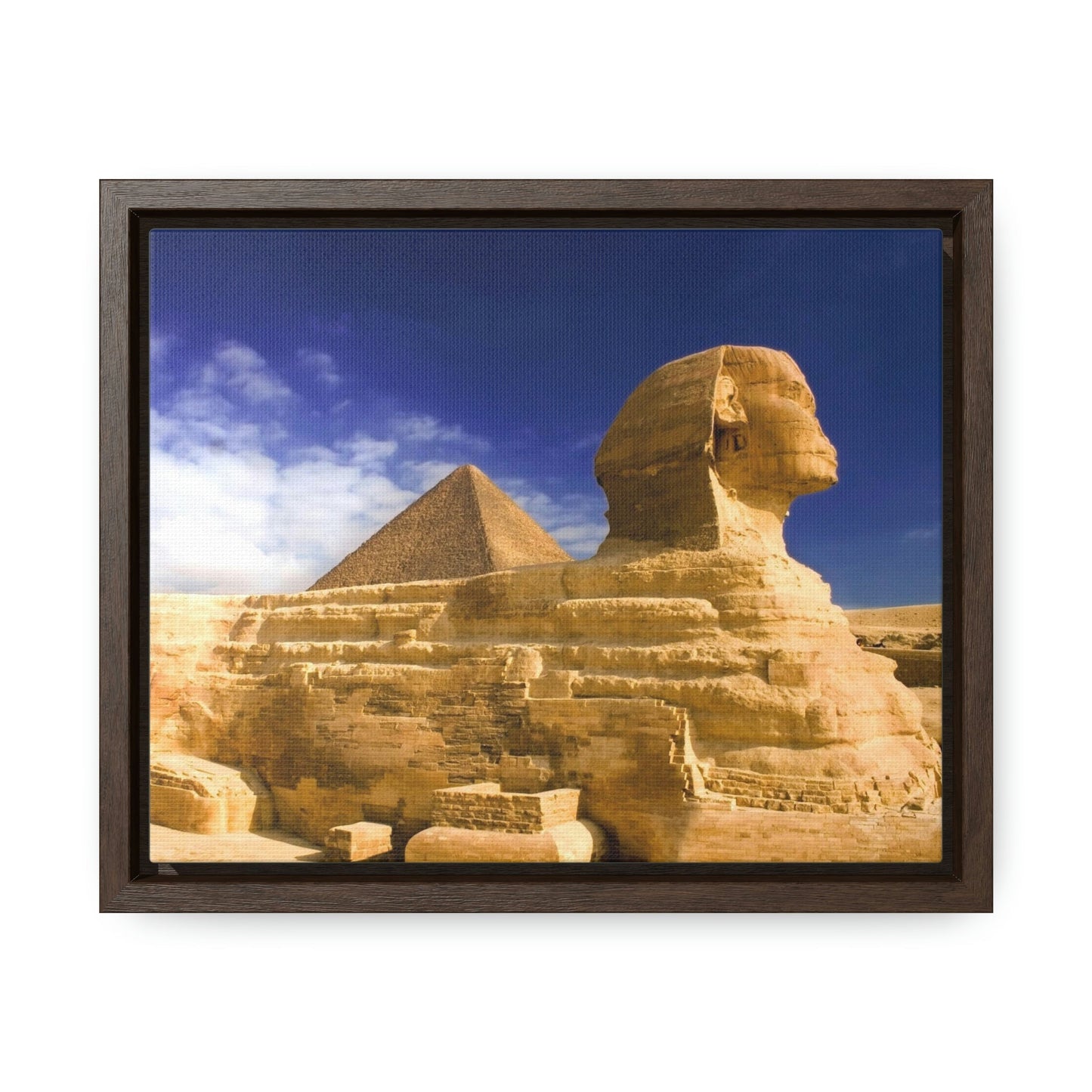 Horizontal Framed Premium Gallery Wrap Canvas - The Great Sphinx of Giza - Egypt - Ancient religions - Green Forest Home