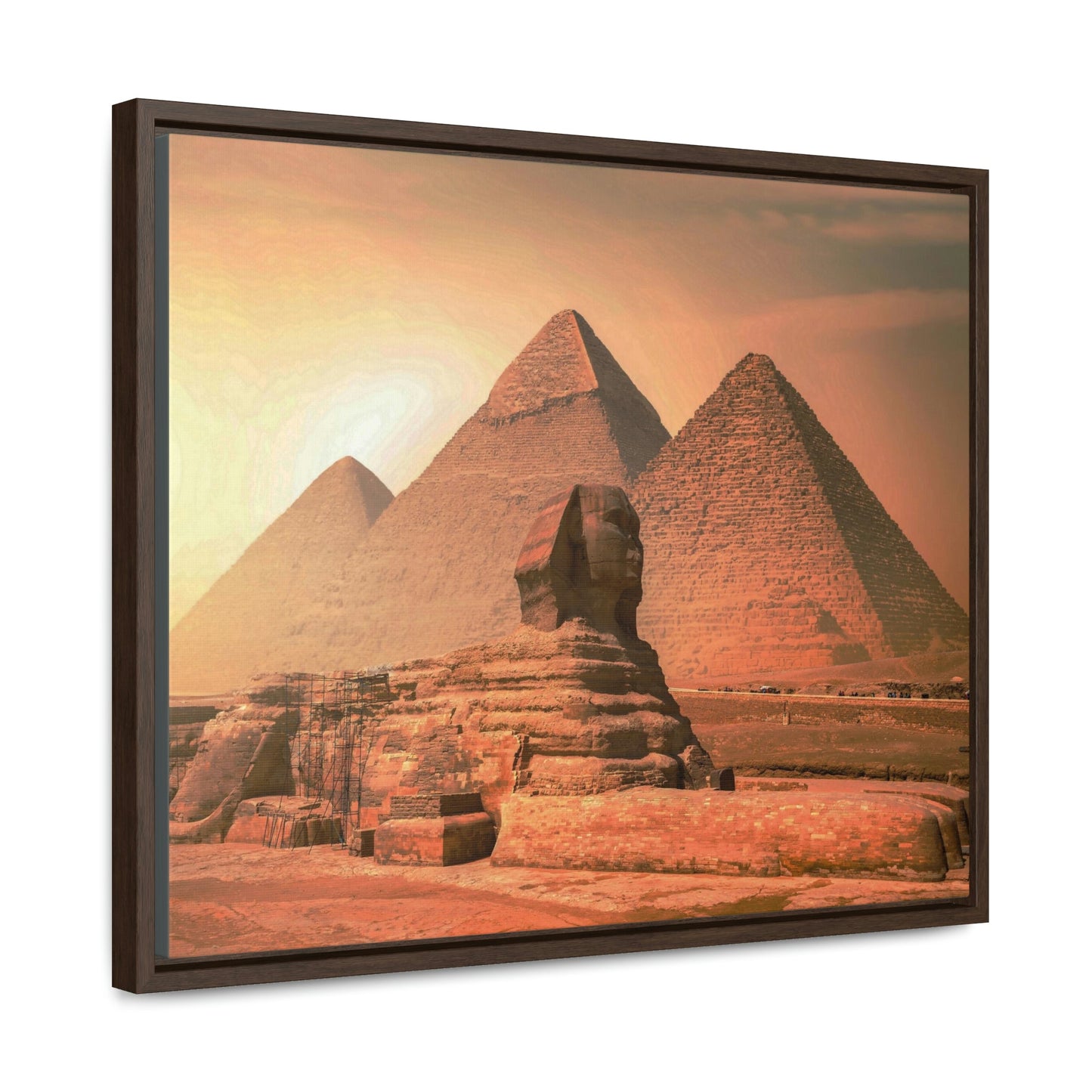 Horizontal Framed Premium Gallery Wrap Canvas - The Great Sphinx of Giza - Egypt - Ancient religions - Green Forest Home