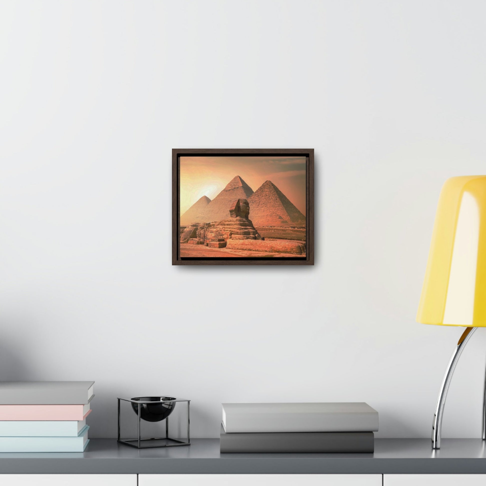 Horizontal Framed Premium Gallery Wrap Canvas - The Great Sphinx of Giza - Egypt - Ancient religions - Green Forest Home