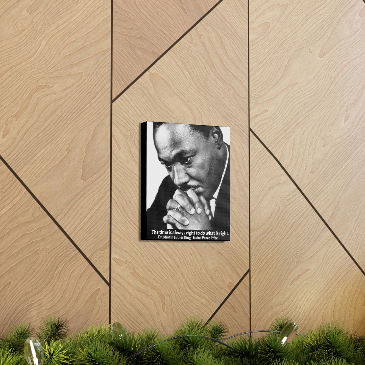 LEADERS - SMALL Canvas Gallery Wraps - Made in USA - Martyr Dr. Martin Luther King - Historic USA figure for Voting & Human rights - Green Forest Home