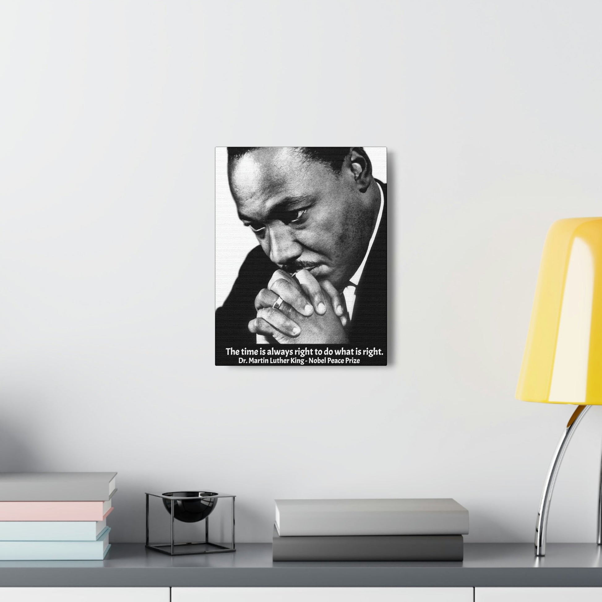 LEADERS - SMALL Canvas Gallery Wraps - Made in USA - Martyr Dr. Martin Luther King - Historic USA figure for Voting & Human rights - Green Forest Home