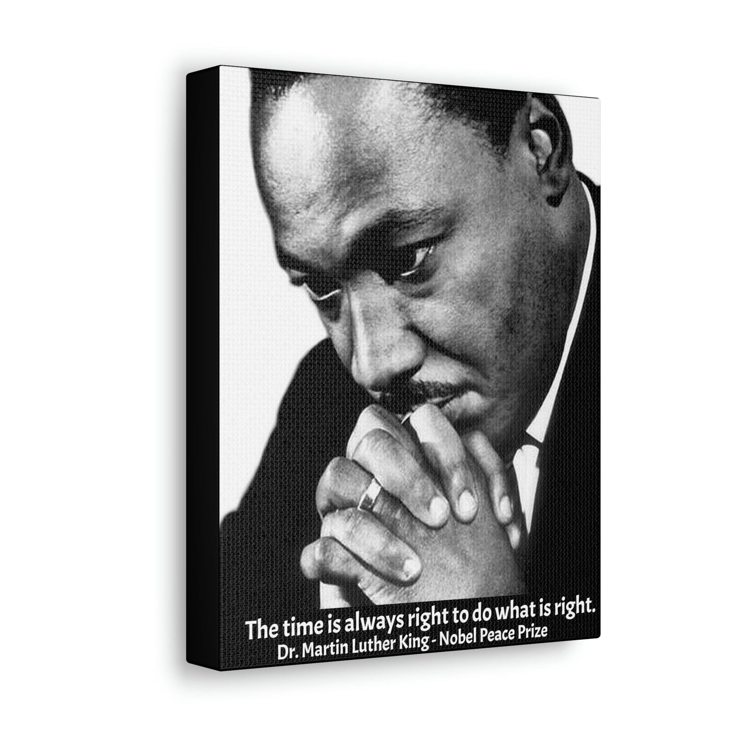 LEADERS - SMALL Canvas Gallery Wraps - Made in USA - Martyr Dr. Martin Luther King - Historic USA figure for Voting & Human rights - Green Forest Home