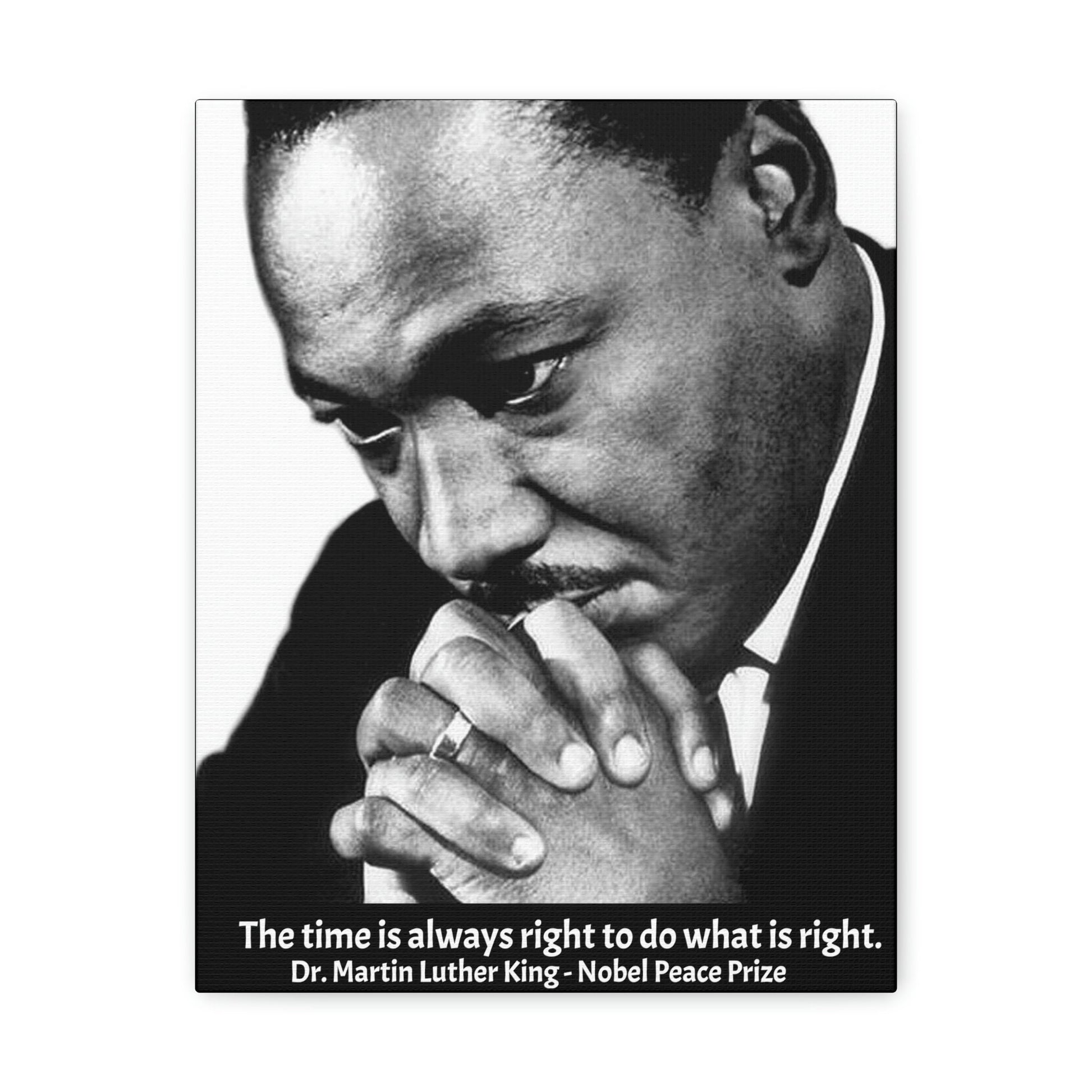 LEADERS - SMALL Canvas Gallery Wraps - Made in USA - Martyr Dr. Martin Luther King - Historic USA figure for Voting & Human rights - Green Forest Home