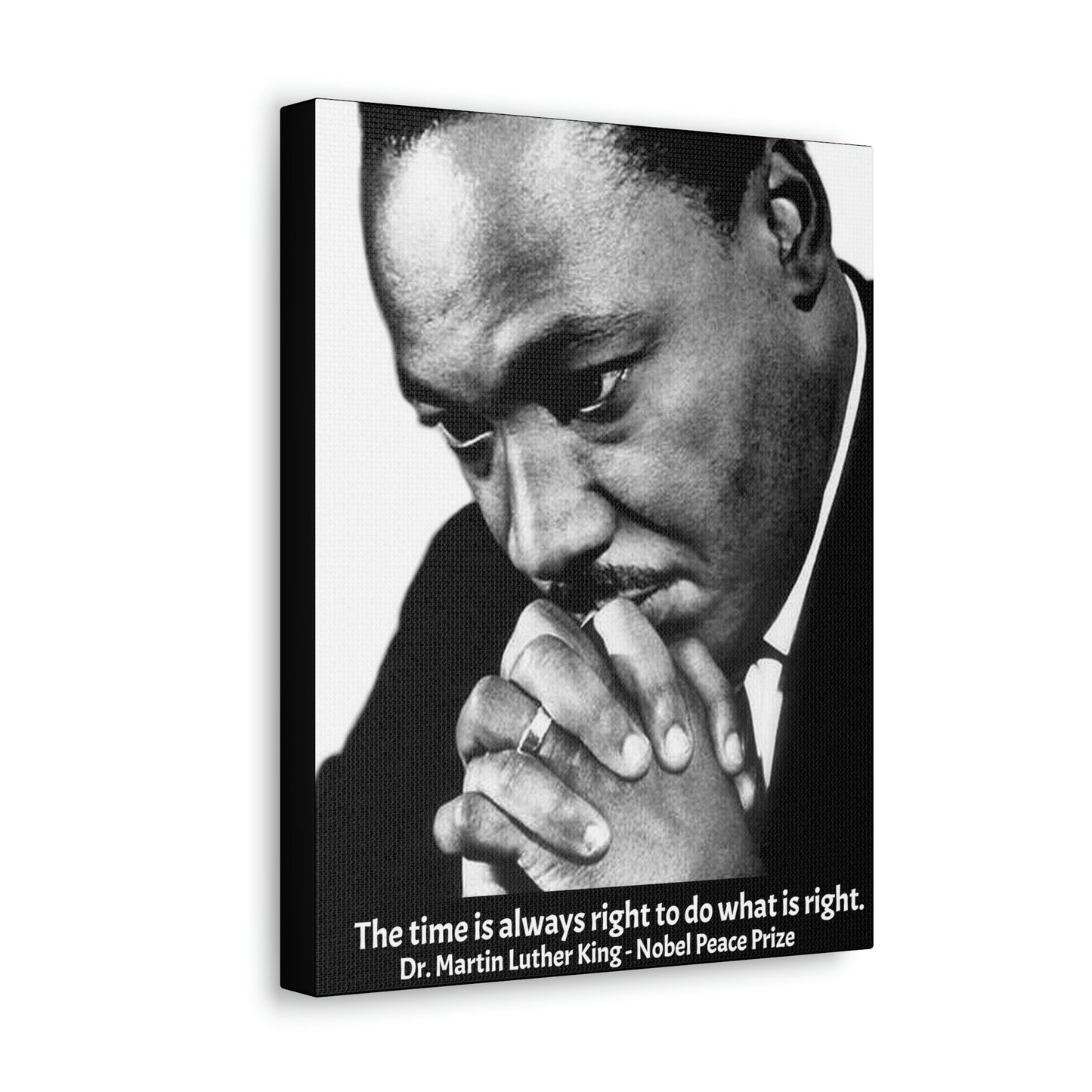 LEADERS - SMALL Canvas Gallery Wraps - Made in USA - Martyr Dr. Martin Luther King - Historic USA figure for Voting & Human rights - Green Forest Home