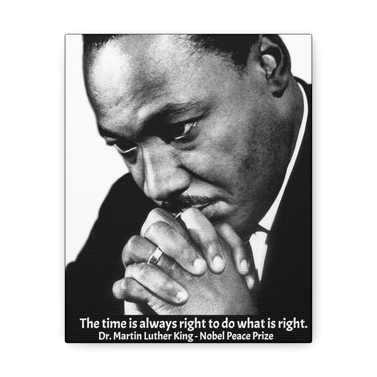 LEADERS - SMALL Canvas Gallery Wraps - Made in USA - Martyr Dr. Martin Luther King - Historic USA figure for Voting & Human rights - Green Forest Home