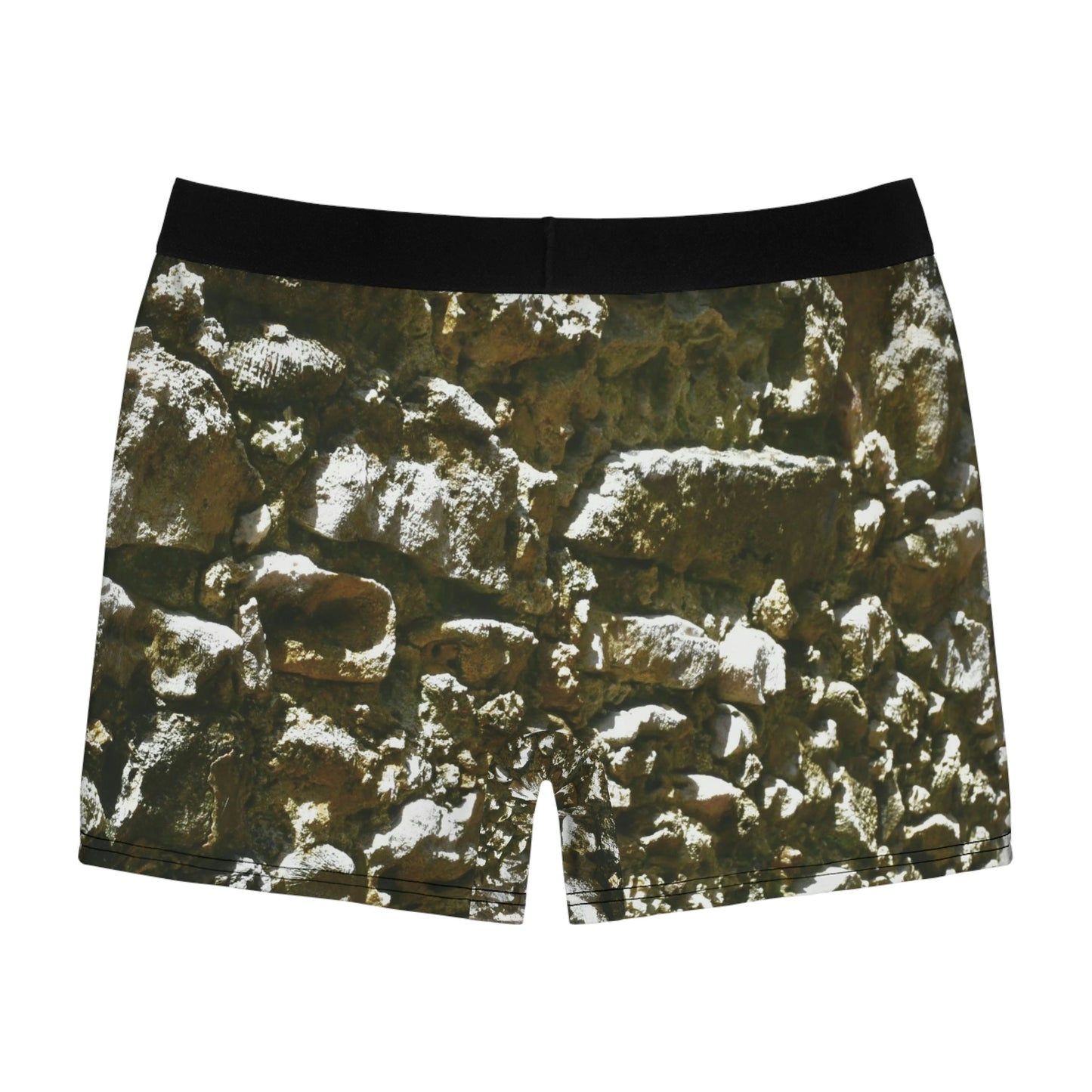 Men's Boxer Briefs - Beach rocks surface in Mona Island PR - Green Forest Home