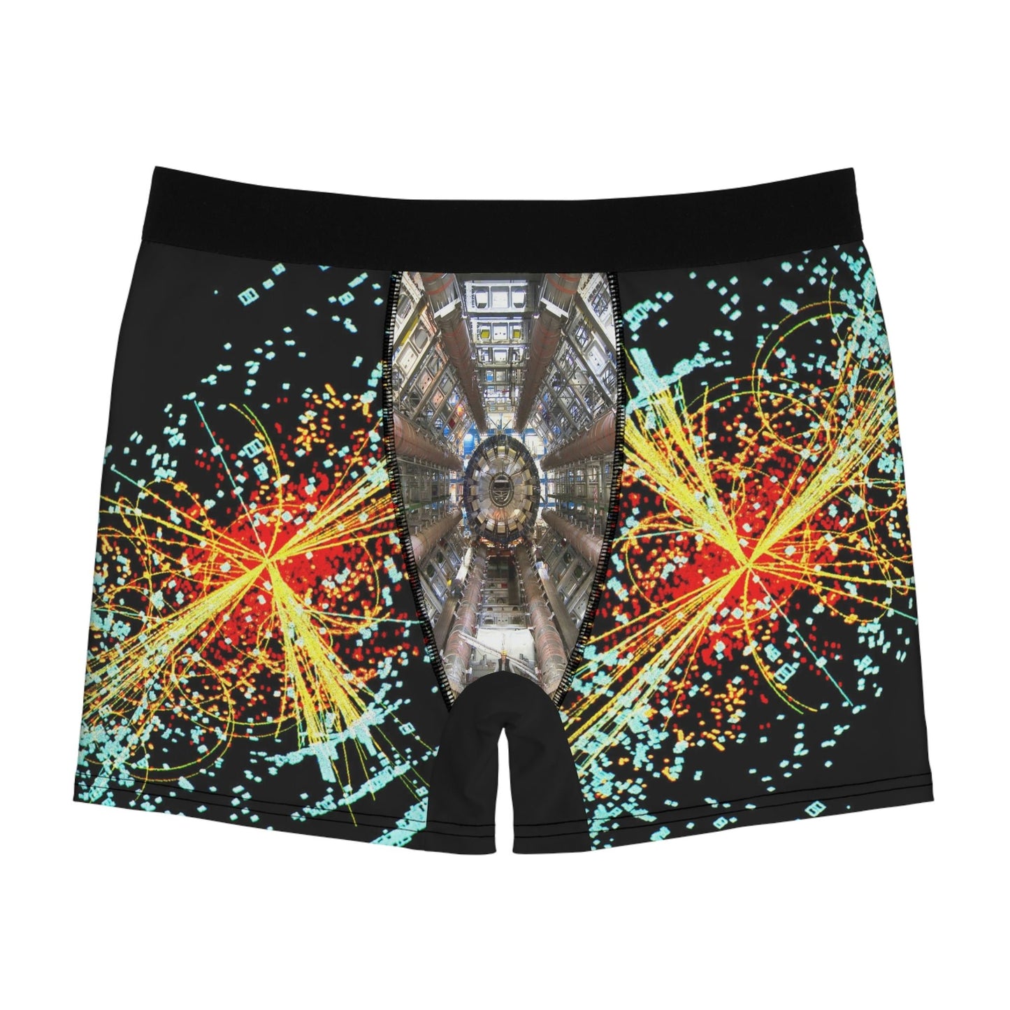 Men's Boxer Briefs - Europes Large Hydron Colider (LHC) and God-particle images - CERN - Green Forest Home