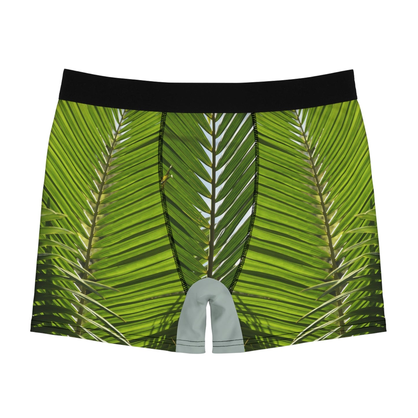 Men's Boxer Briefs - Mona Coconut palm branches - back beach plants - Mona PR - Green Forest Home