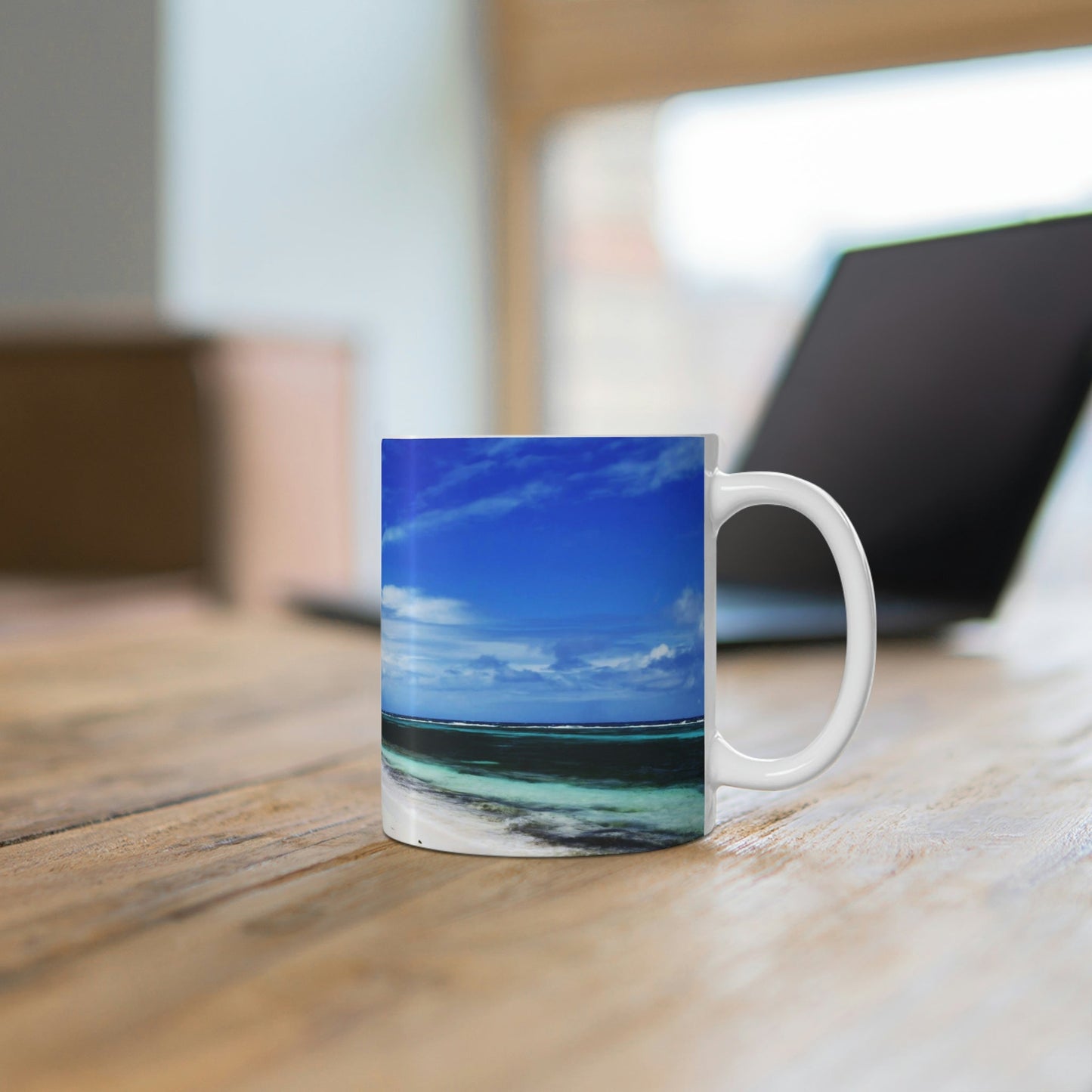 Mug 11oz - Unique REMOTE Mona Island - Galapagos of the Caribbean - Puerto Rico - Green Forest Home