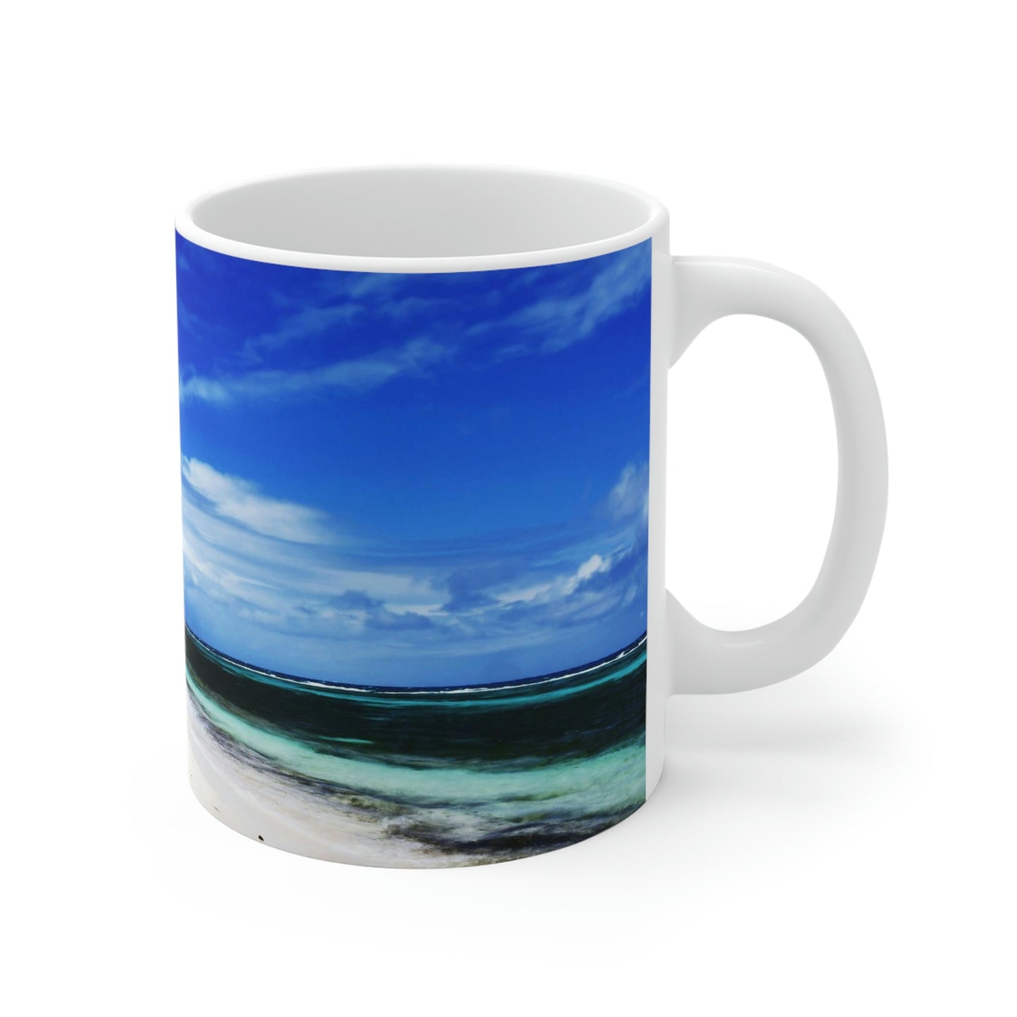 Mug 11oz - Unique REMOTE Mona Island - Galapagos of the Caribbean - Puerto Rico - Green Forest Home