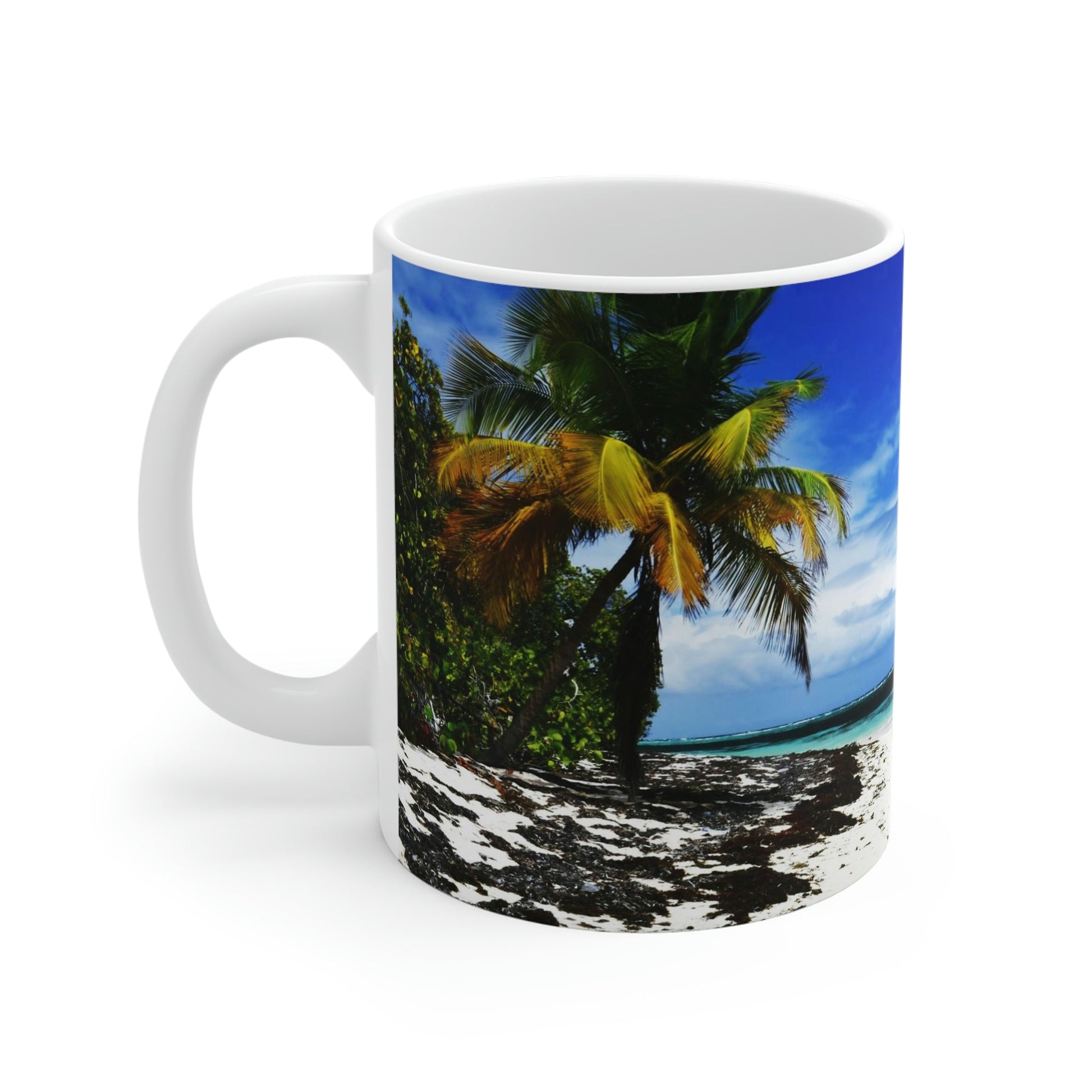 Mug 11oz - Unique REMOTE Mona Island - Galapagos of the Caribbean - Puerto Rico - Green Forest Home