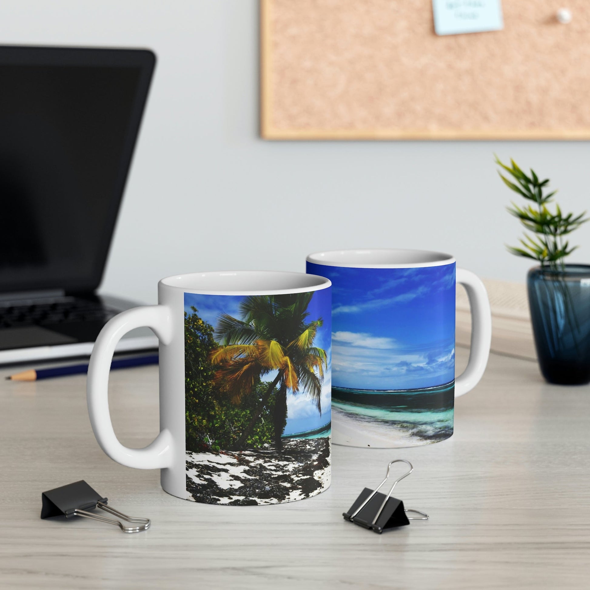 Mug 11oz - Unique REMOTE Mona Island - Galapagos of the Caribbean - Puerto Rico - Green Forest Home