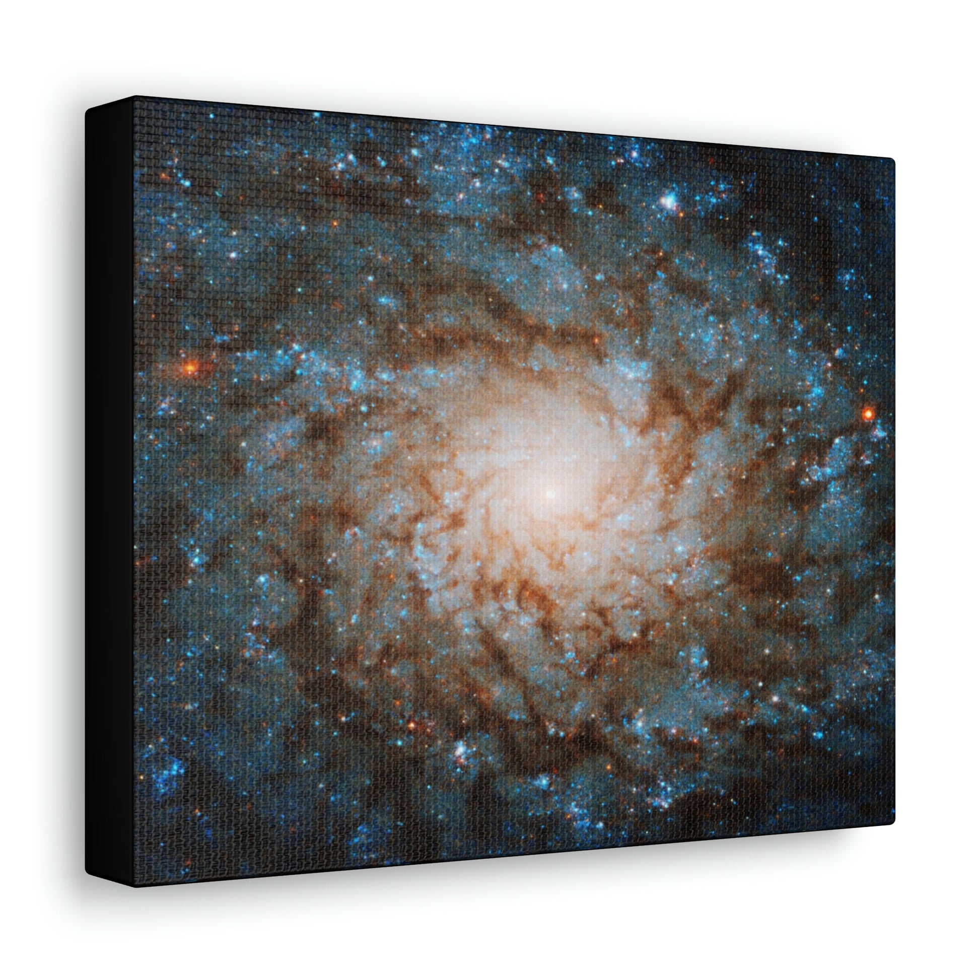 NASA/HUBBLE/ESA - SMALL Canvas Gallery Wraps - The wonderful discoveries from space telescopes - a sharp spiral Galaxy - Green Forest Home