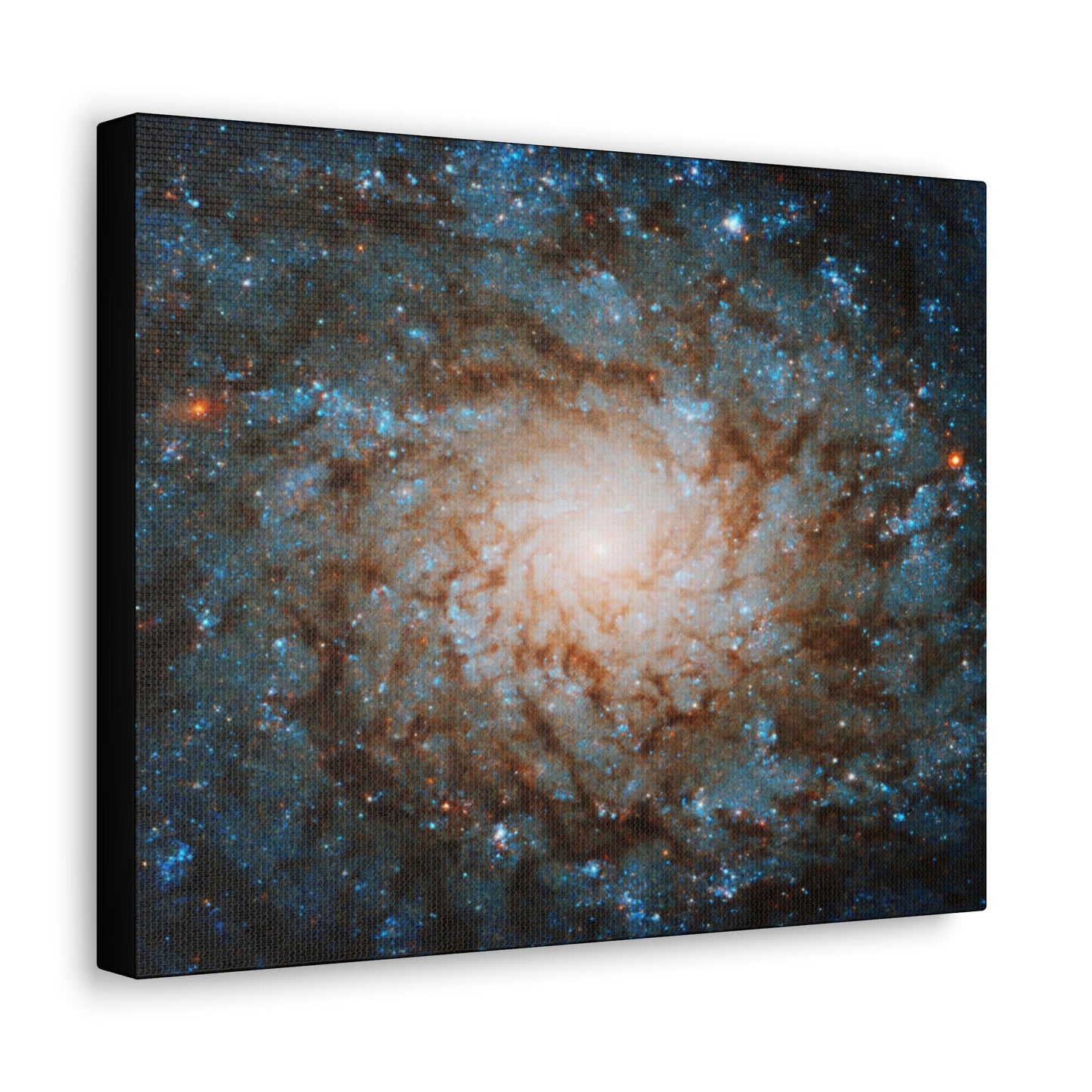 NASA/HUBBLE/ESA - SMALL Canvas Gallery Wraps - The wonderful discoveries from space telescopes - a sharp spiral Galaxy - Green Forest Home