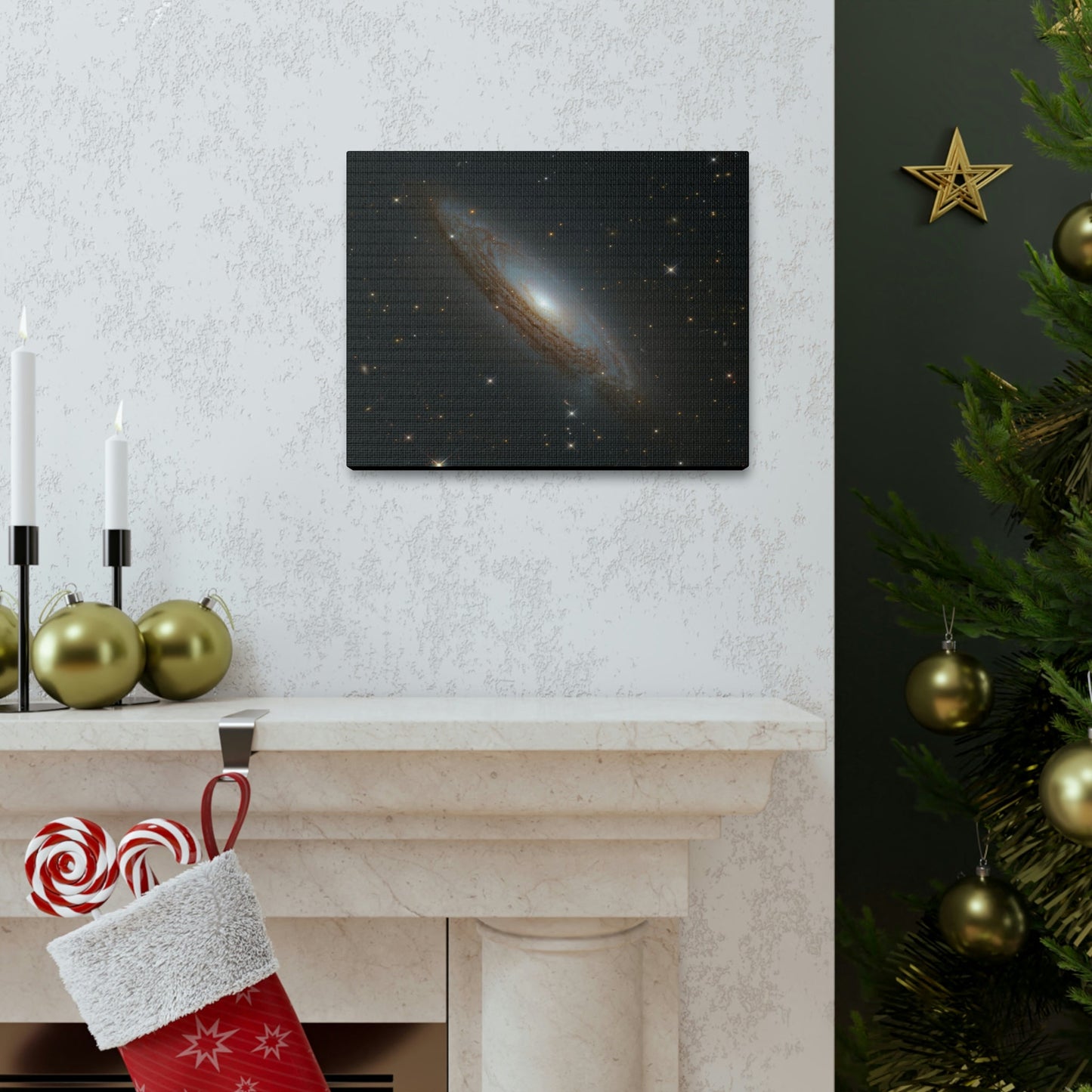 NASA/HUBBLE/ESA - SMALL Canvas Gallery Wraps - The wonderful discoveries from space telescopes - Another Galaxy up there - of millions! - Green Forest Home