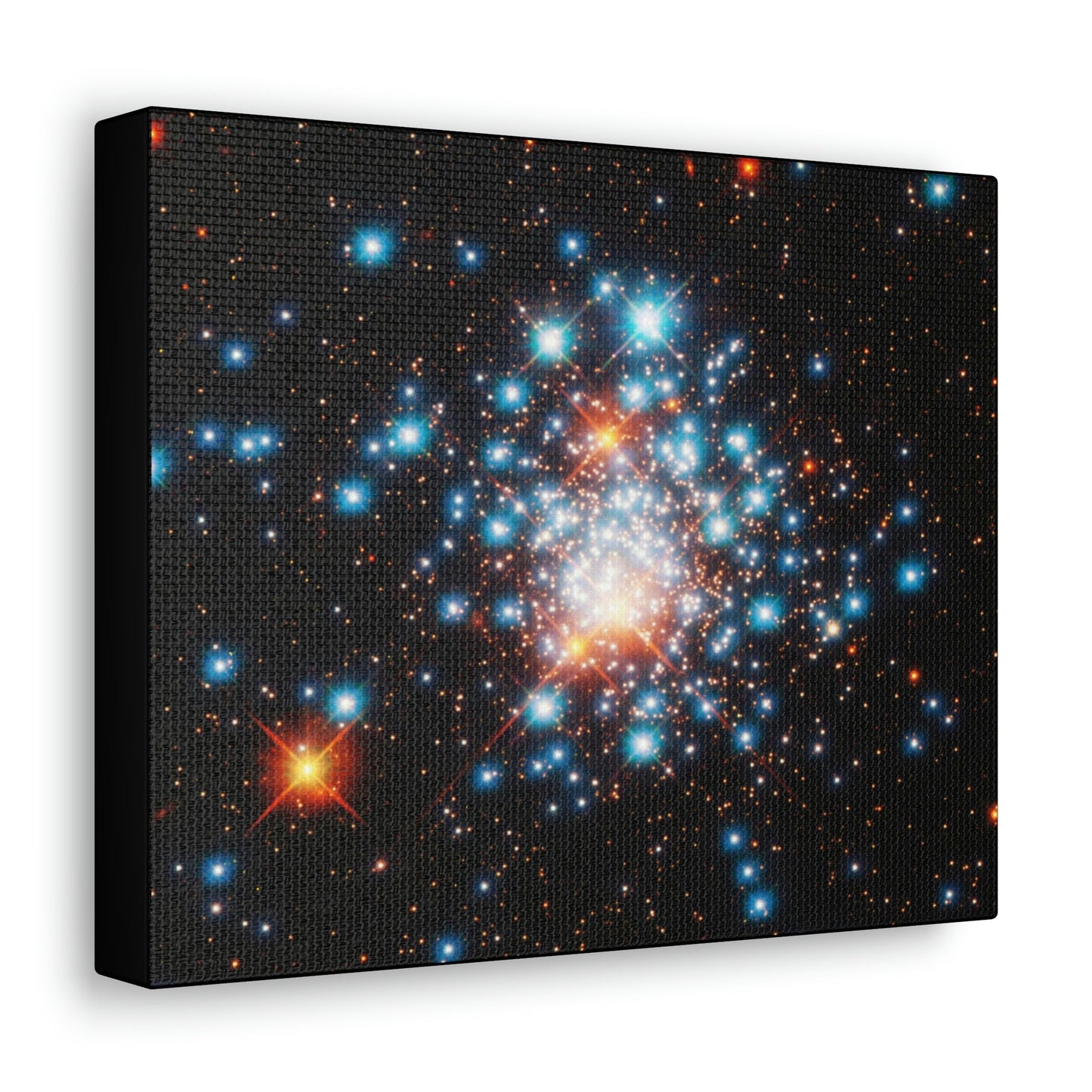 NASA/HUBBLE/ESA - SMALL Canvas Gallery Wraps - The wonderful discoveries from space telescopes - Beautiful closeup of a star-cluster - young blue stars - Green Forest Home