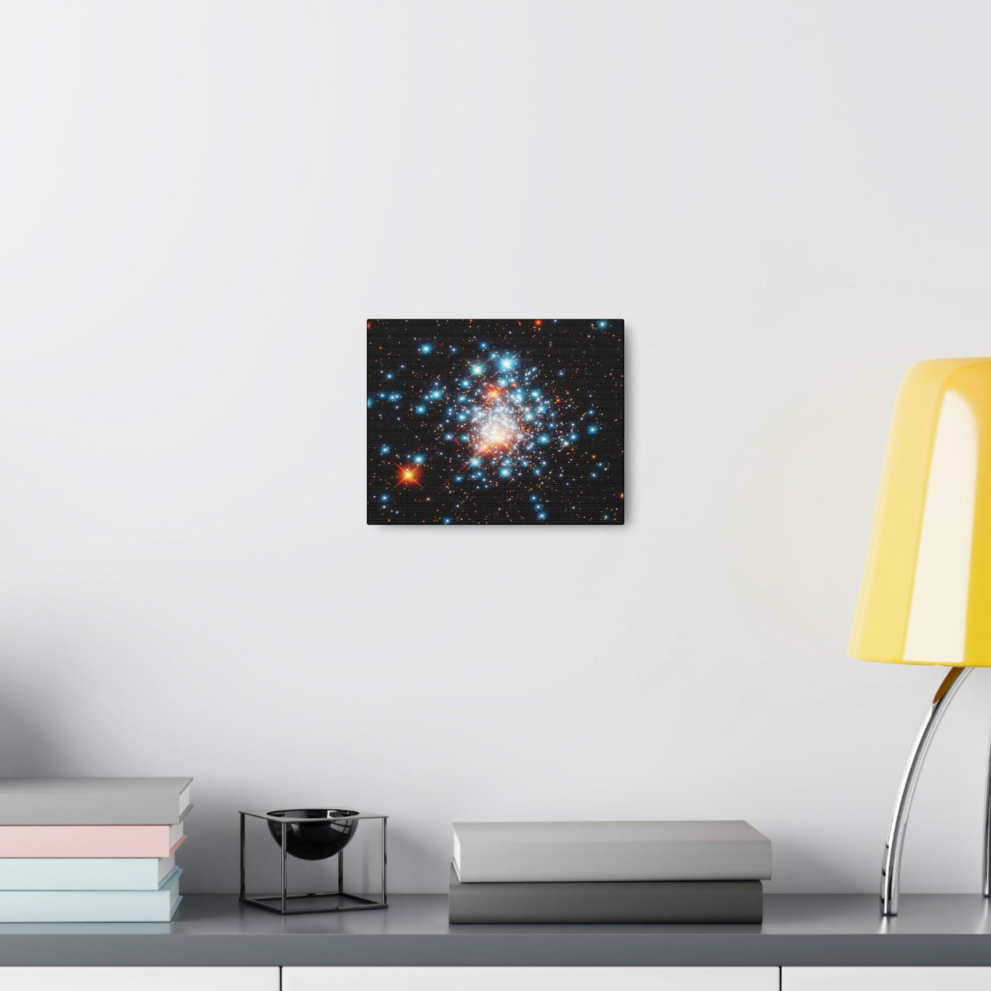 NASA/HUBBLE/ESA - SMALL Canvas Gallery Wraps - The wonderful discoveries from space telescopes - Beautiful closeup of a star-cluster - young blue stars - Green Forest Home