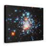 NASA/HUBBLE/ESA - SMALL Canvas Gallery Wraps - The wonderful discoveries from space telescopes - Beautiful closeup of a star-cluster - young blue stars - Green Forest Home