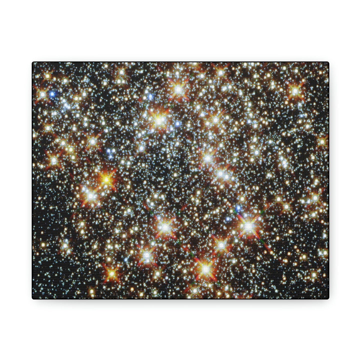 NASA/HUBBLE/ESA - SMALL Canvas Gallery Wraps - The wonderful discoveries from space telescopes - Beautify closeup of a star-cluster - in our galaxy - Green Forest Home