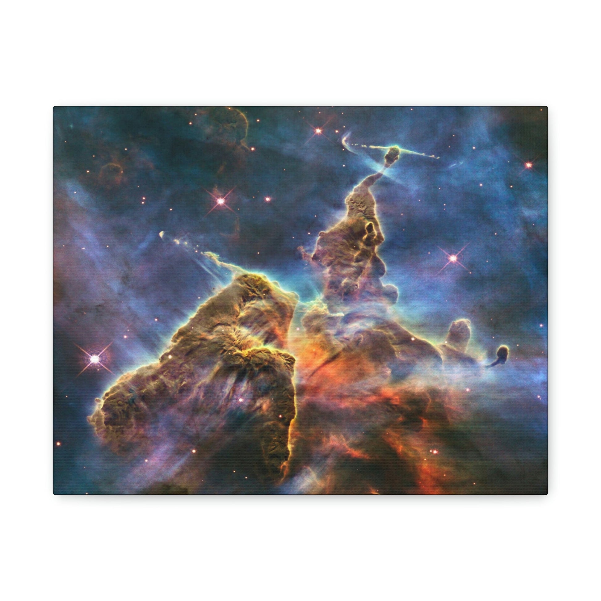 NASA/HUBBLE/ESA - SMALL Canvas Gallery Wraps - The wonderful discoveries from space telescopes - closeup of a nebula - Green Forest Home