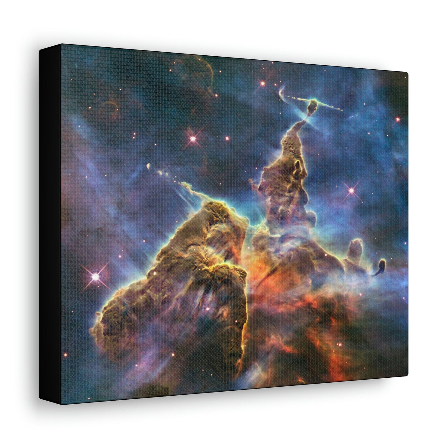 NASA/HUBBLE/ESA - SMALL Canvas Gallery Wraps - The wonderful discoveries from space telescopes - closeup of a nebula - Green Forest Home