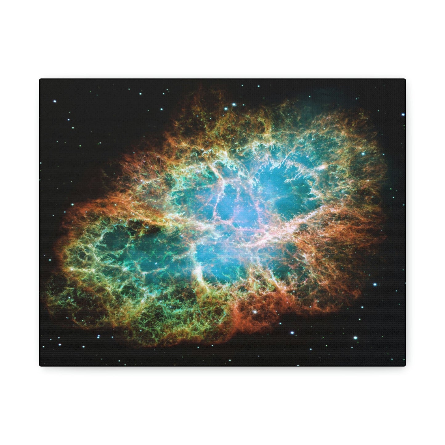 NASA/HUBBLE/ESA - SMALL Canvas Gallery Wraps - The wonderful discoveries from space telescopes - Crab nebula - a SUPERNOVA explosion active today - Green Forest Home