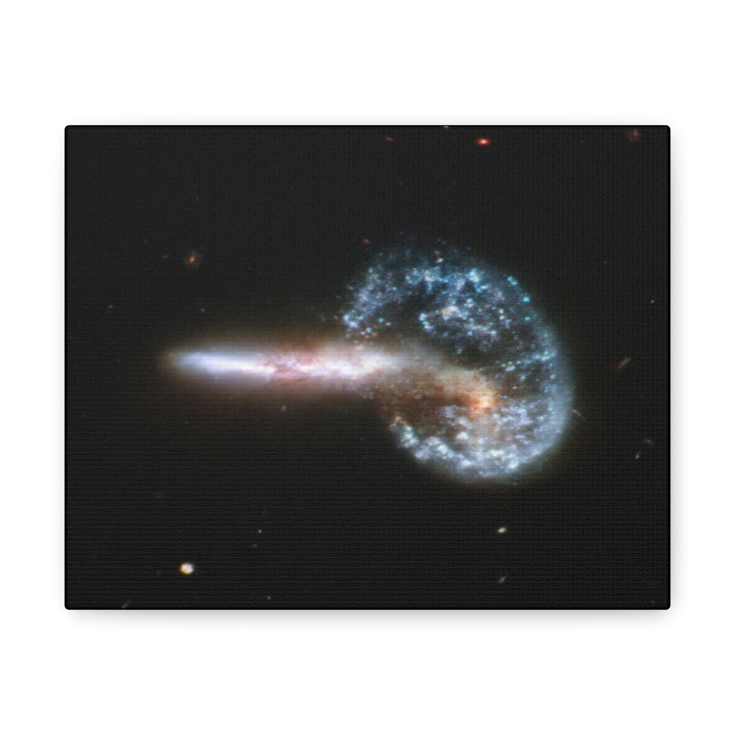 NASA/HUBBLE/ESA - SMALL Canvas Gallery Wraps - The wonderful discoveries from space telescopes - galaxies in colision! - Green Forest Home