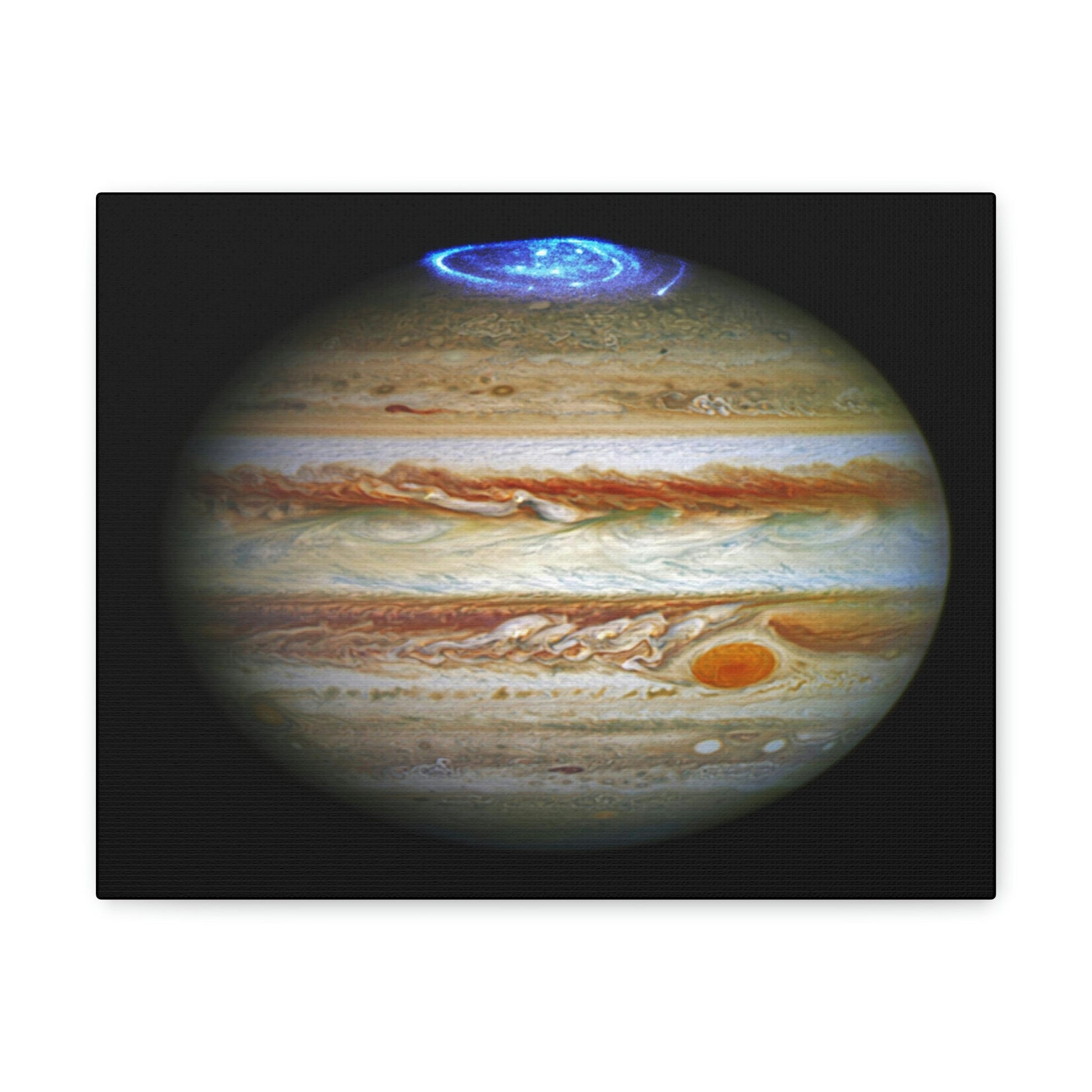 NASA/HUBBLE/ESA - SMALL Canvas Gallery Wraps - The wonderful discoveries from space telescopes - Hubble sees aurora's borealis in Jupiter! - Green Forest Home