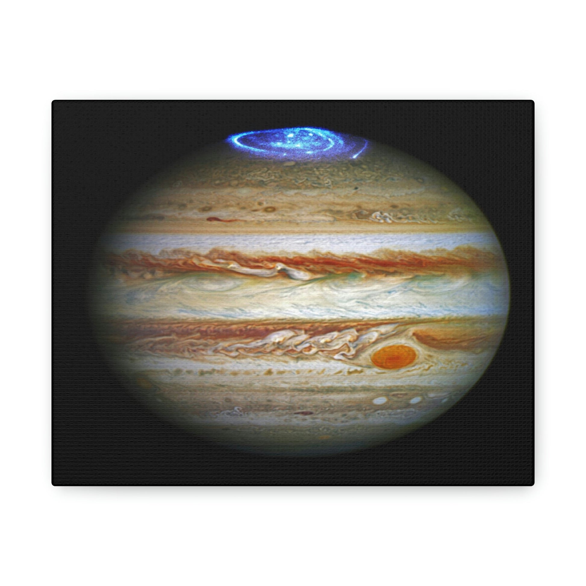 NASA/HUBBLE/ESA - SMALL Canvas Gallery Wraps - The wonderful discoveries from space telescopes - Hubble sees aurora's borealis in Jupiter! - Green Forest Home