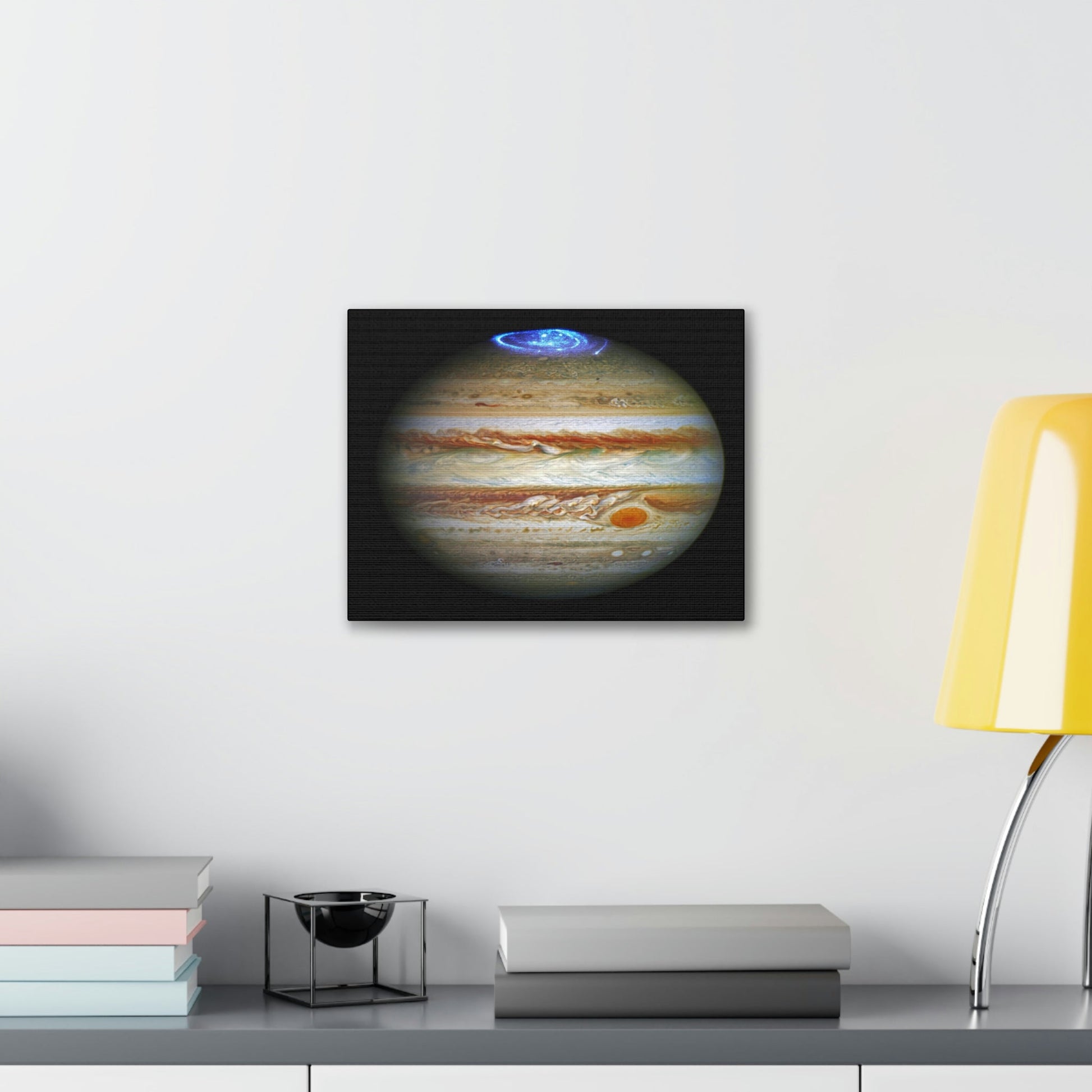 NASA/HUBBLE/ESA - SMALL Canvas Gallery Wraps - The wonderful discoveries from space telescopes - Hubble sees aurora's borealis in Jupiter! - Green Forest Home