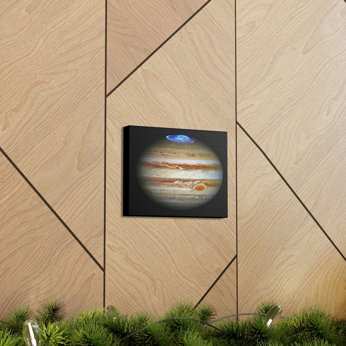 NASA/HUBBLE/ESA - SMALL Canvas Gallery Wraps - The wonderful discoveries from space telescopes - Hubble sees aurora's borealis in Jupiter! - Green Forest Home