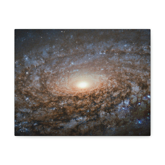 NASA/HUBBLE/ESA - SMALL Canvas Gallery Wraps - The wonderful discoveries from space telescopes - Immense Galaxy very far up there... - Green Forest Home